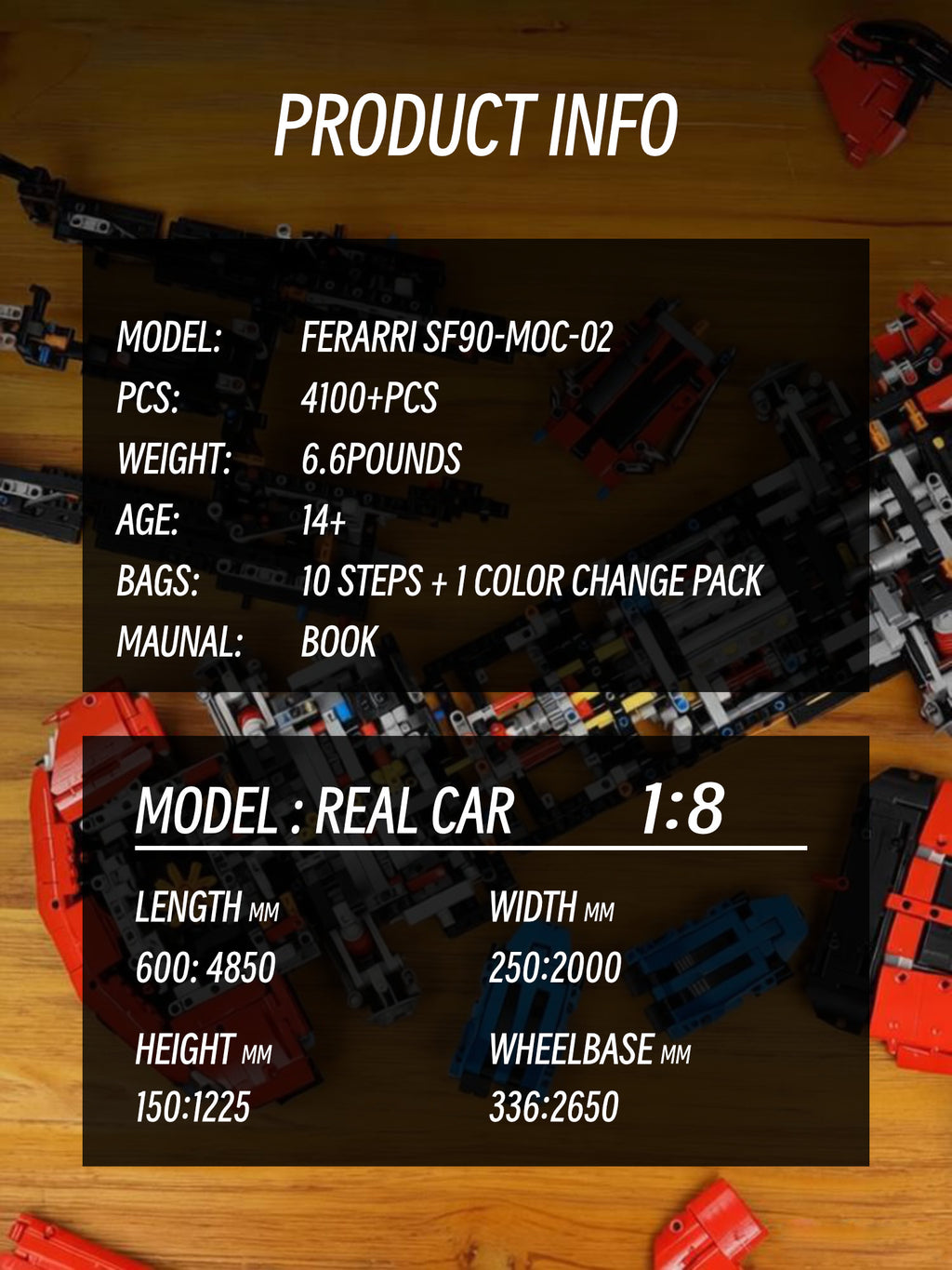 Ferrari SF90-MOC02-1:8 scale