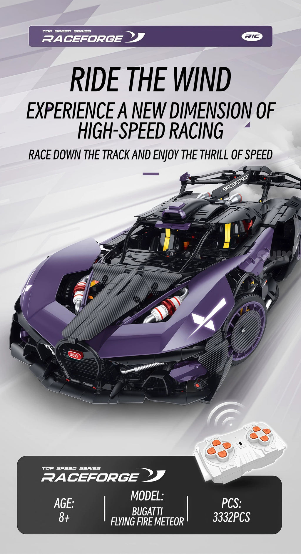 Bugatti Flying fire meteor-1：8 scale