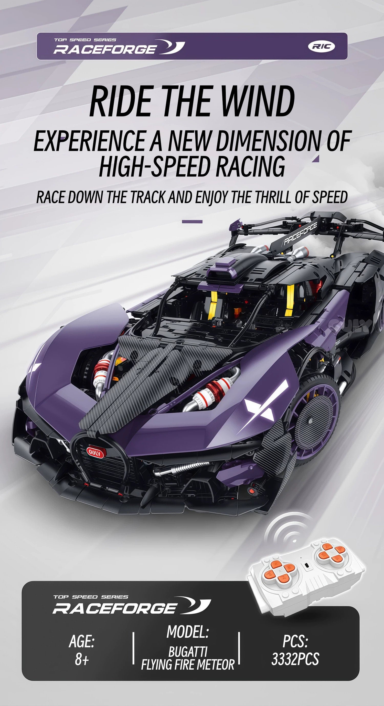Bugatti Flying fire meteor-1：8 scale