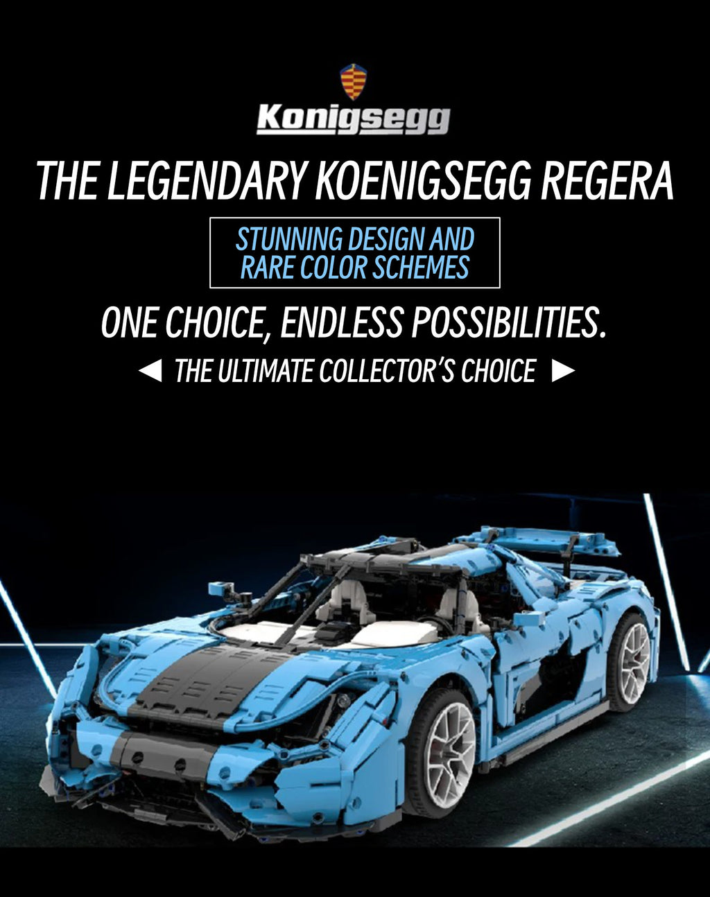 Koenigsegg Regera-1：8 scale