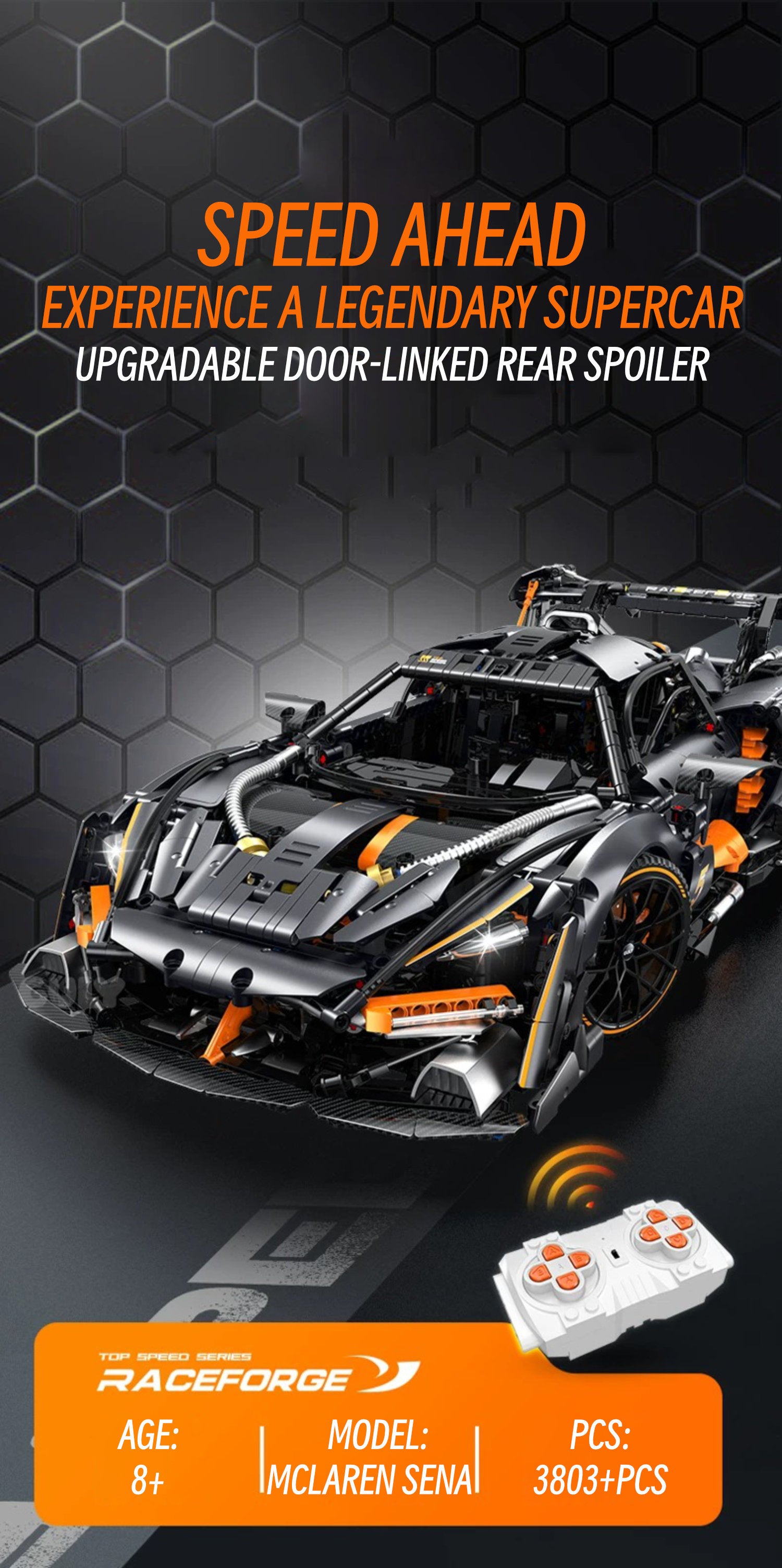Mclaren sena-1:8 scale