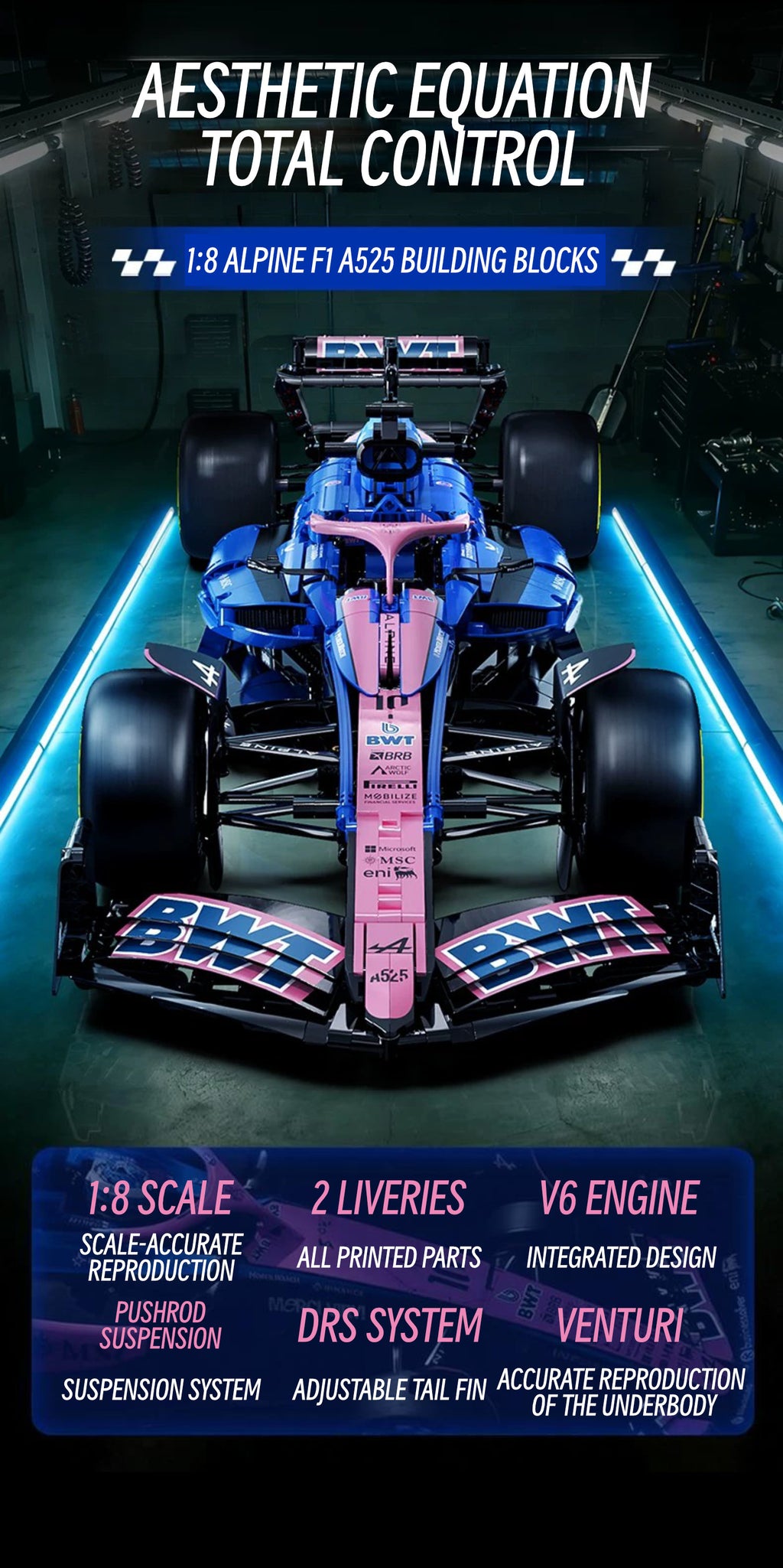 F1 BWT Alpine-1：8 scale