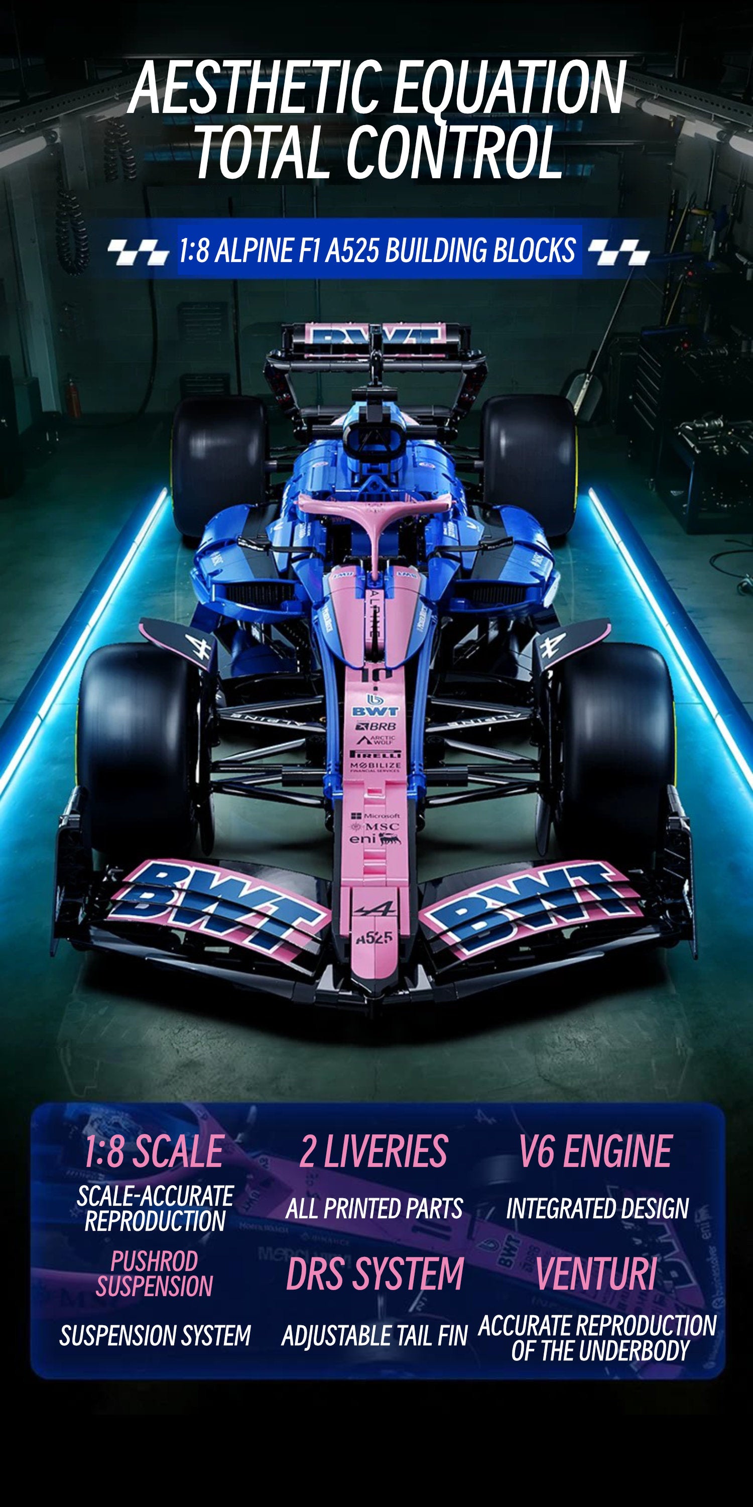 F1 BWT Alpine-1：8 scale