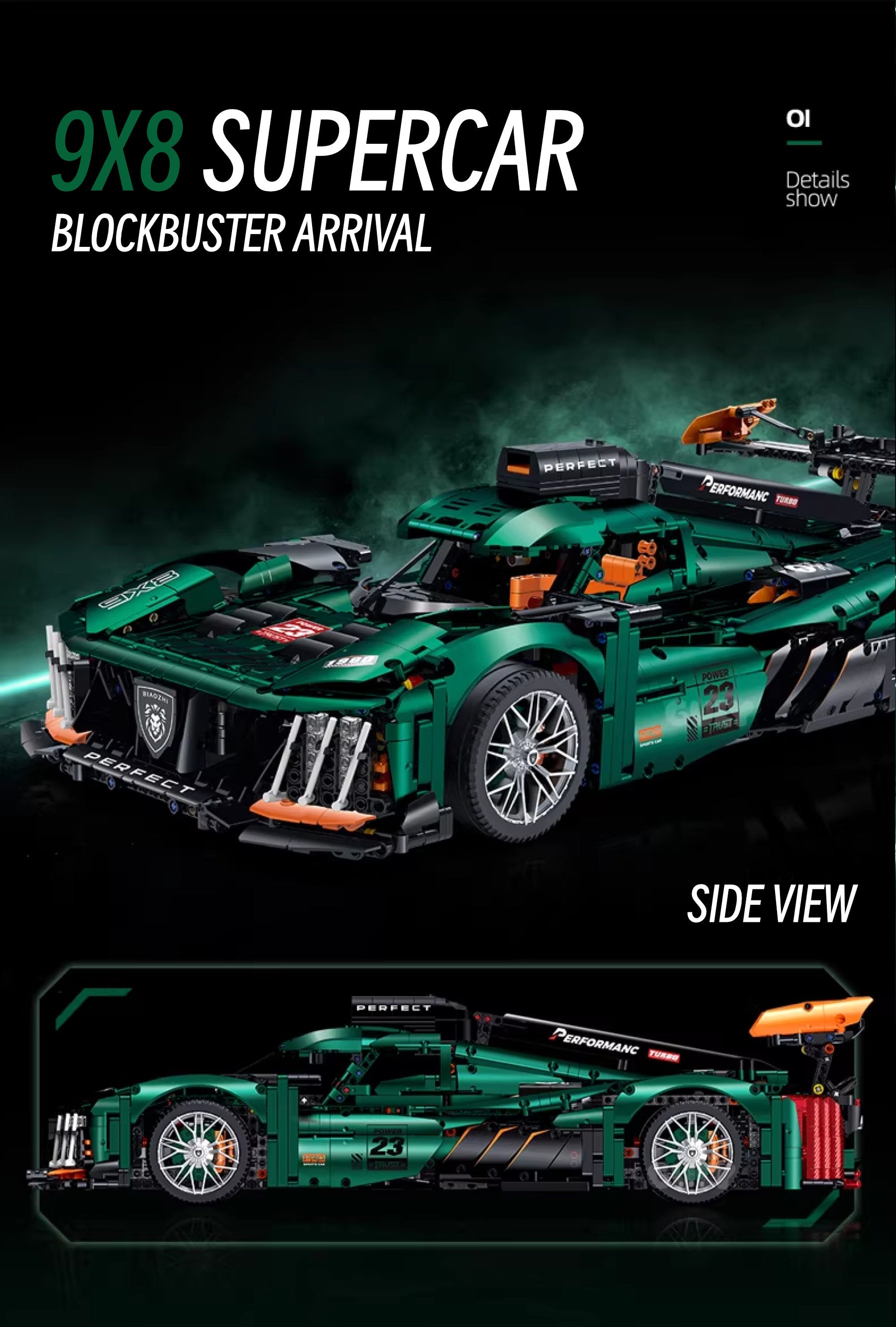 ‌Peugeot Le Mans 9X8-1:8 scale