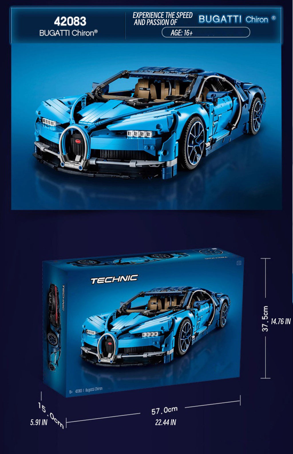 Bugatti chiron-1:8 scale