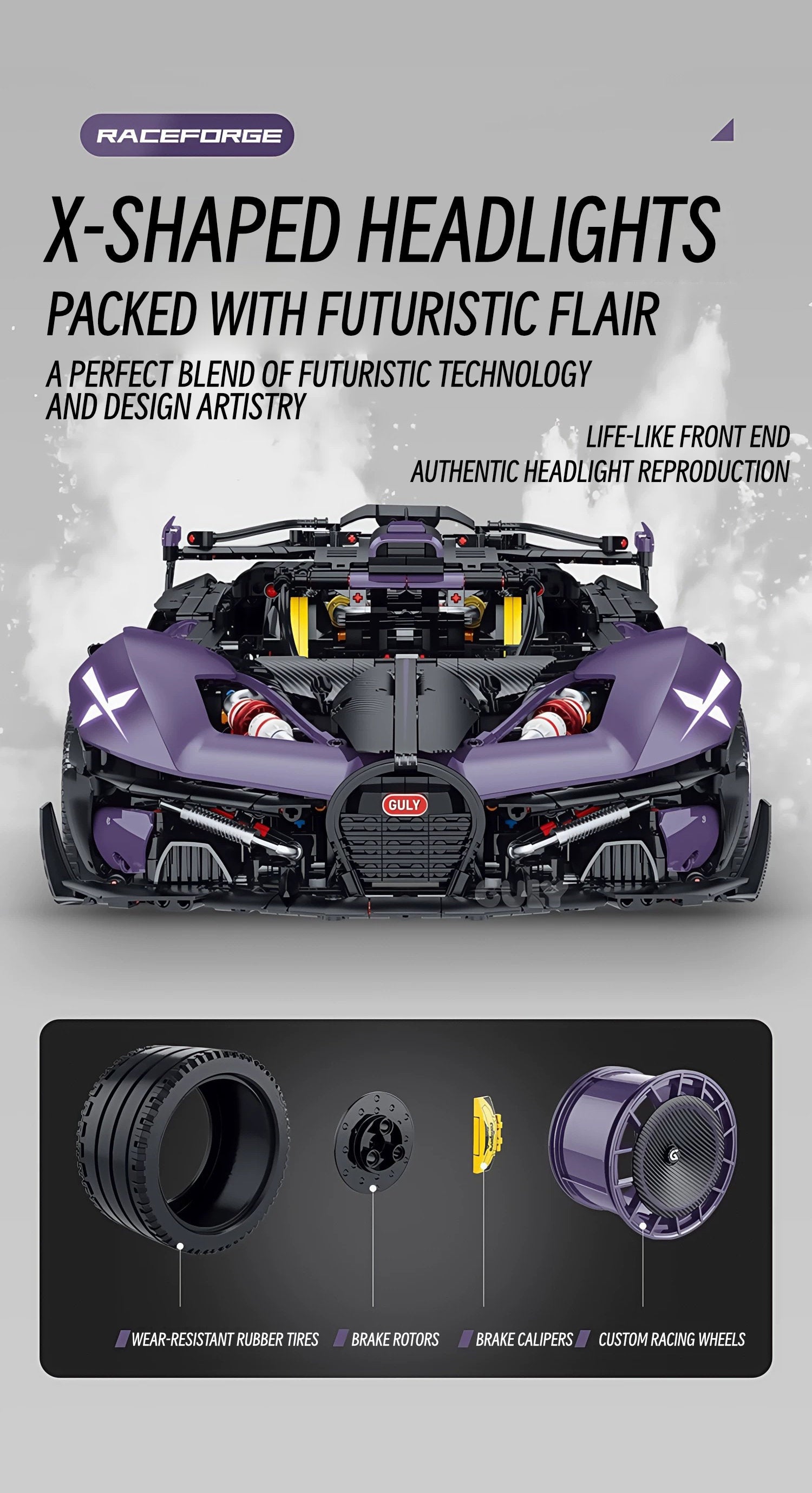 Bugatti Flying fire meteor-1：8 scale