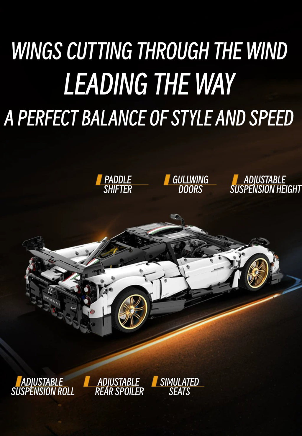 Pagani huayra-1:8 scale