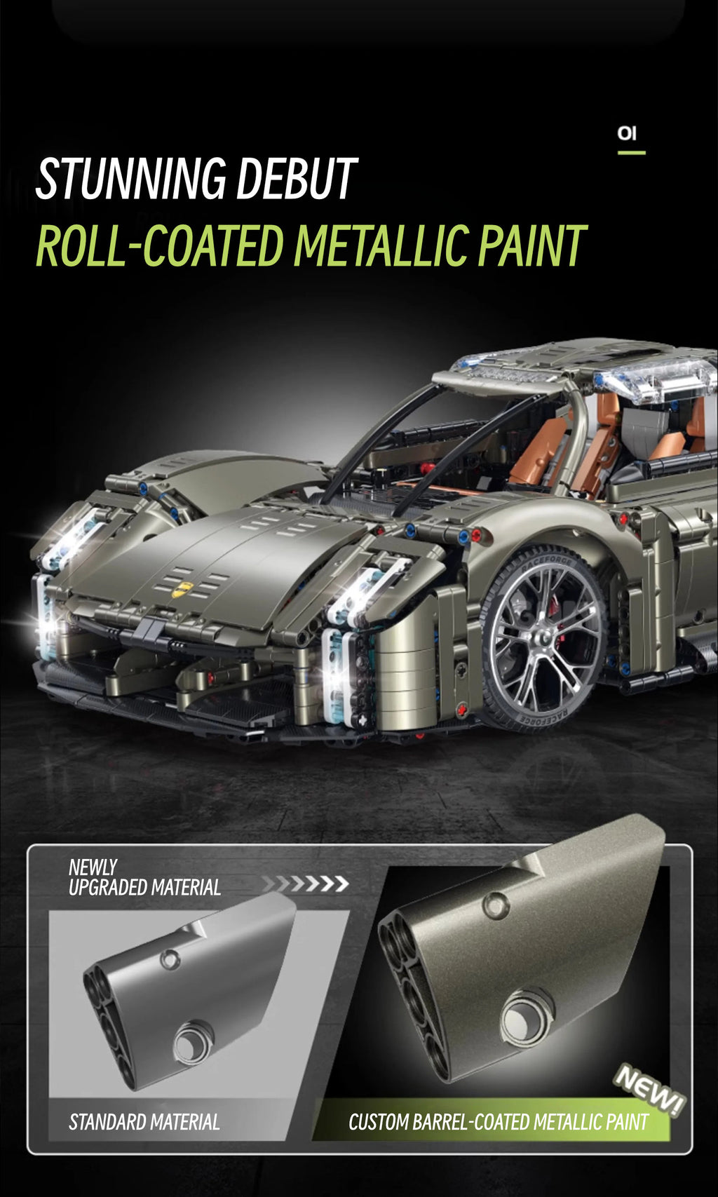 Porsche mission X-1:8 scale