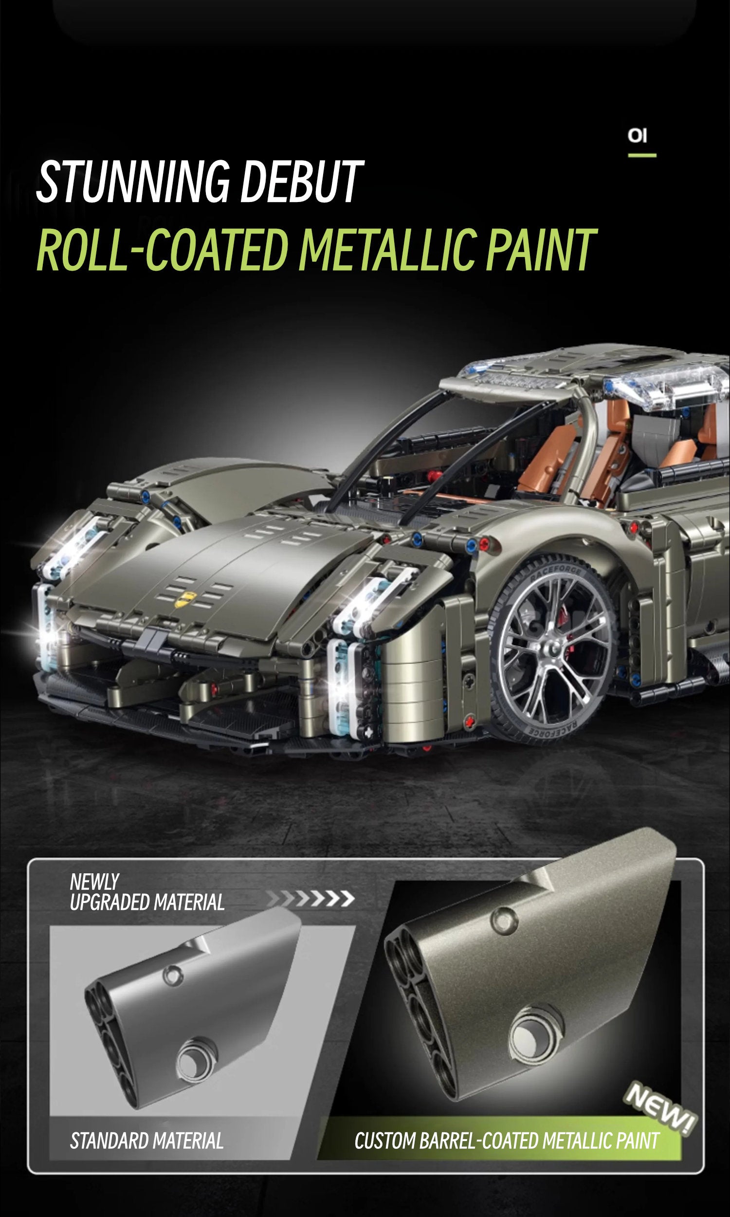 Porsche mission X-1:8 scale
