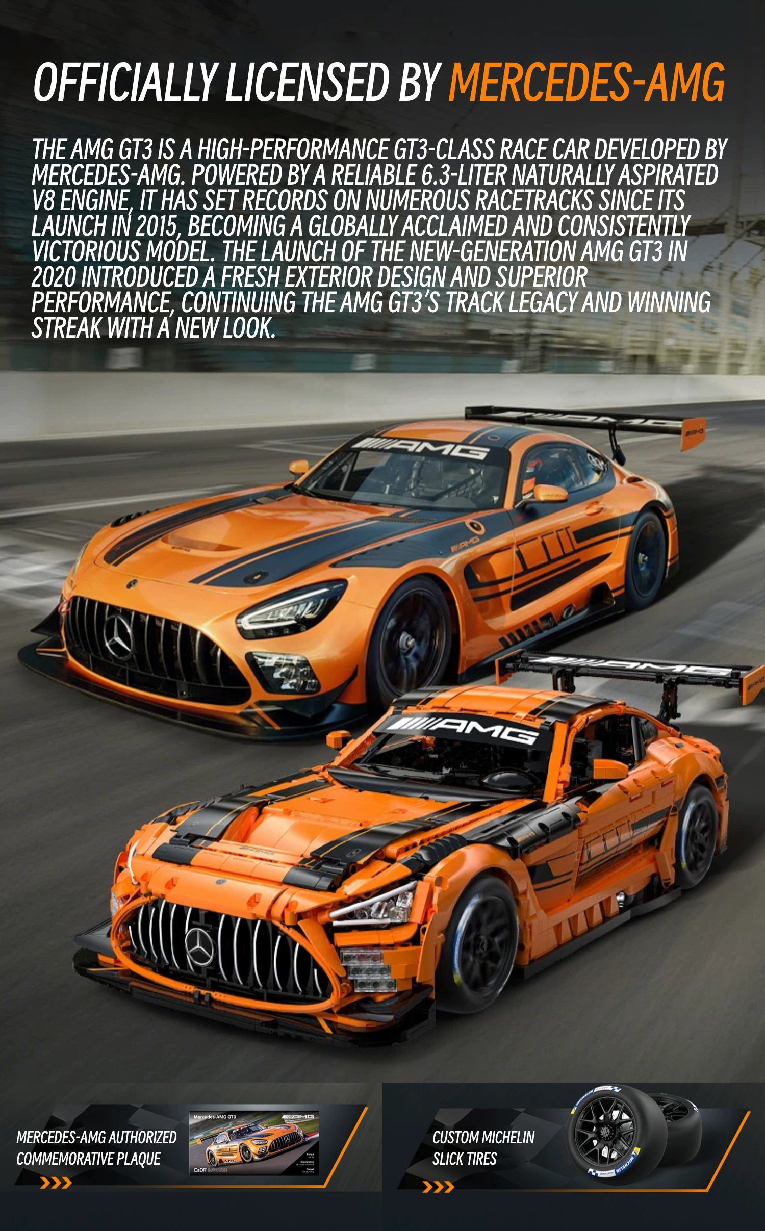 Mercedes benz amg GT3-1：8 scale