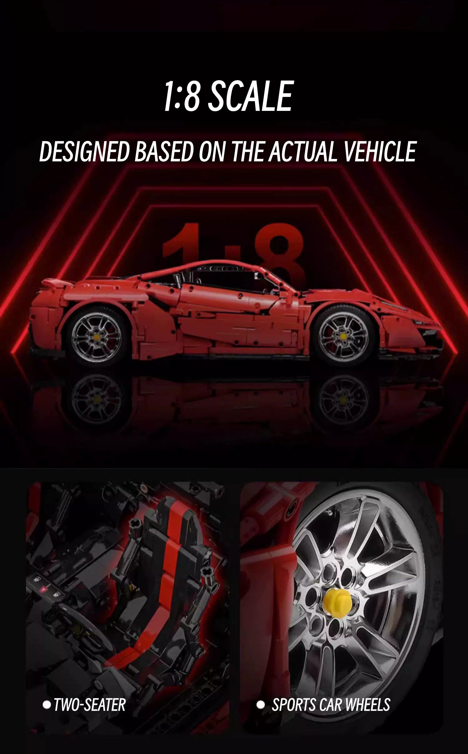 Ferrari 488-1: 8 scale