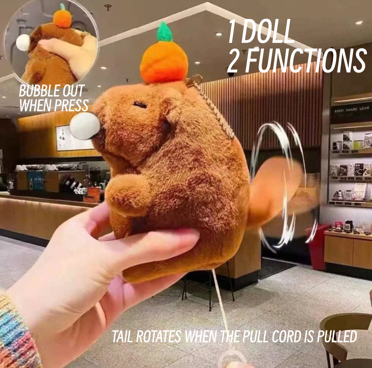 Cute capybara plush toys
