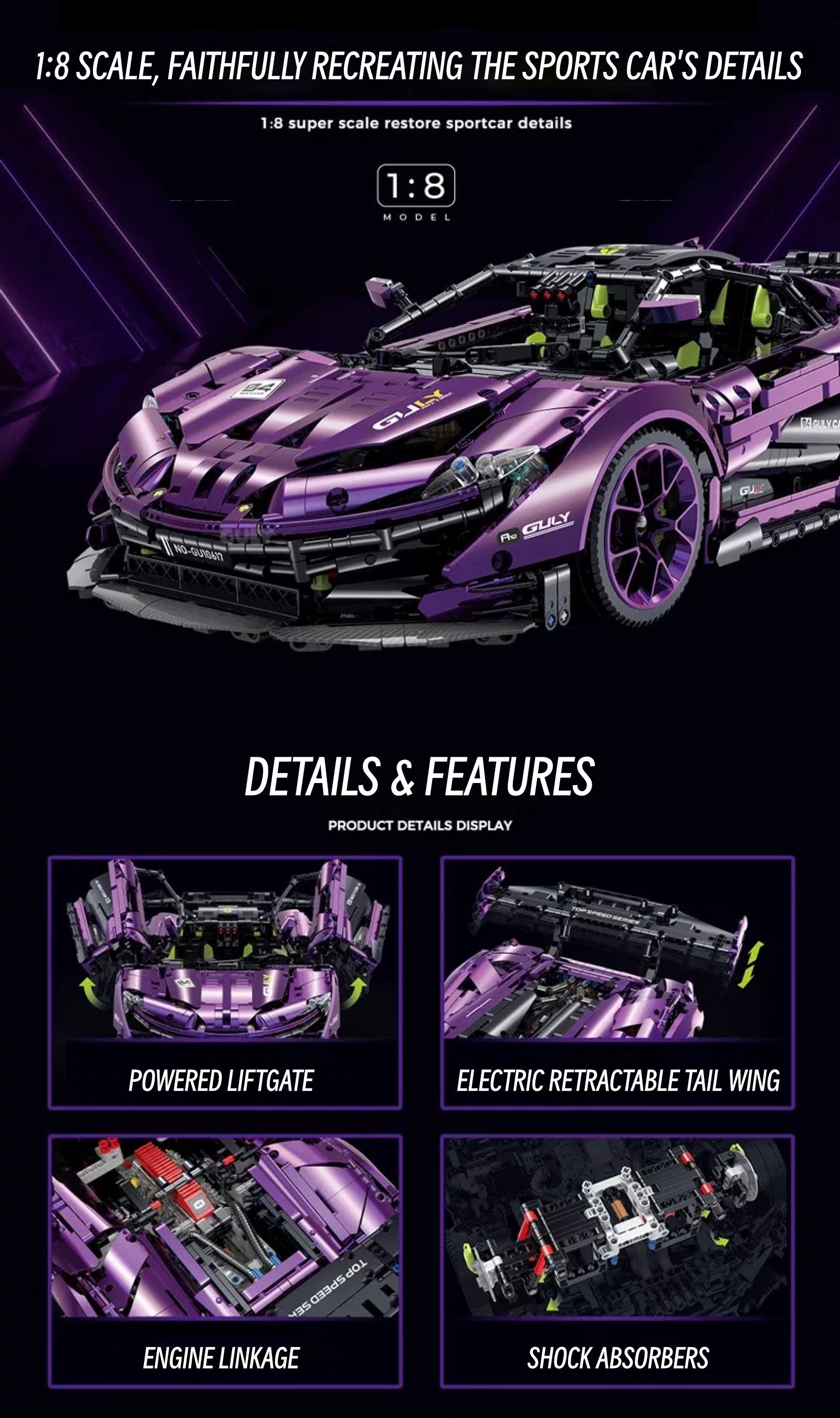 Mclaren p1 - 1:8 scale