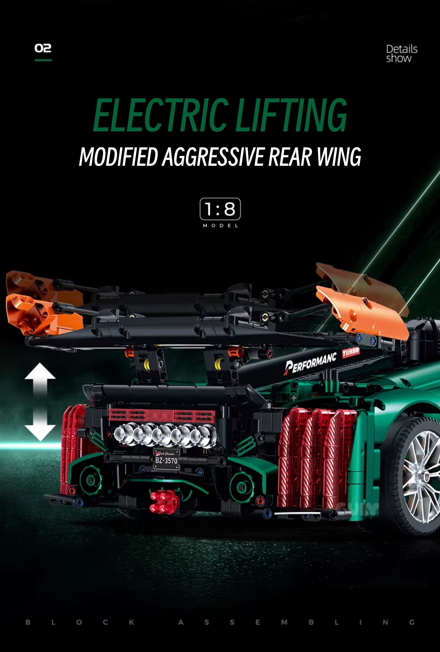 ‌Peugeot Le Mans 9X8-1:8 scale