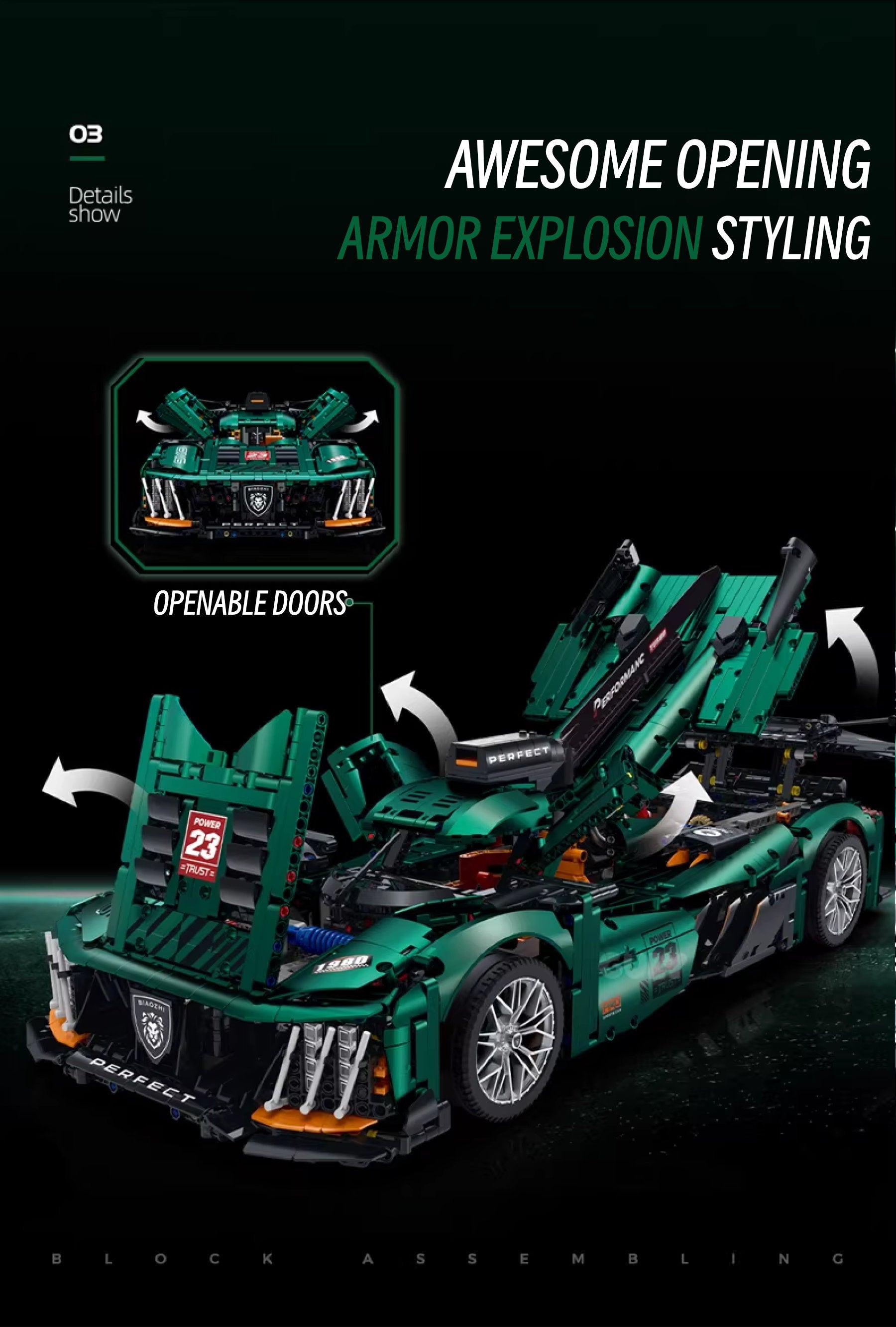 ‌Peugeot Le Mans 9X8-1:8 scale