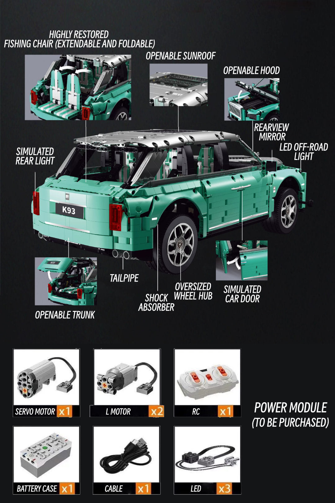 Rolls-Royce Cullinan-1：8 scale