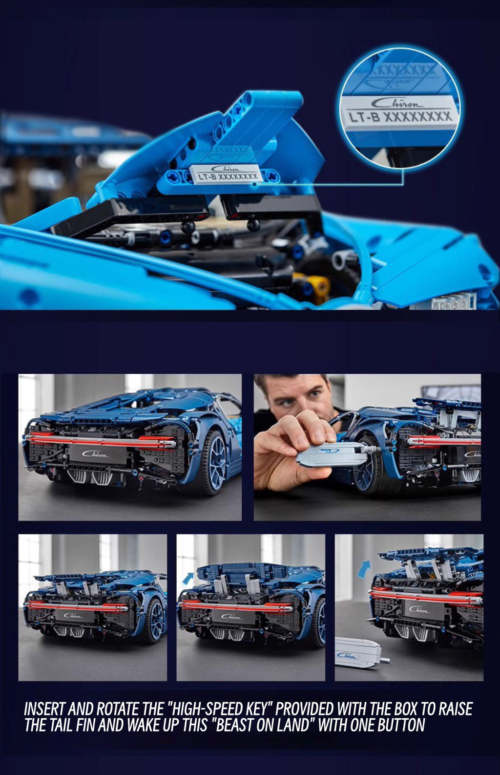 Bugatti chiron-1:8 scale