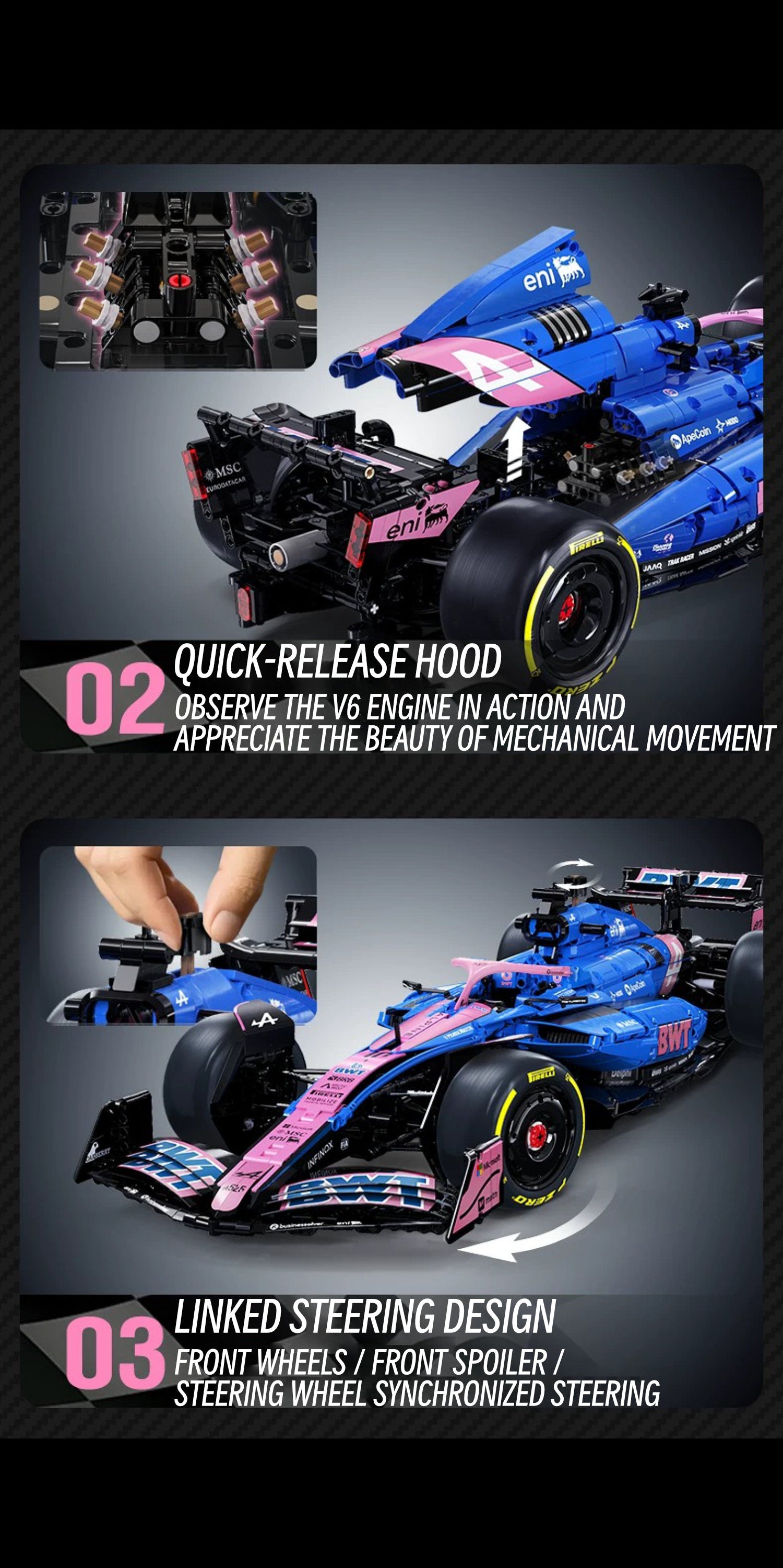 F1 BWT Alpine-1：8 scale