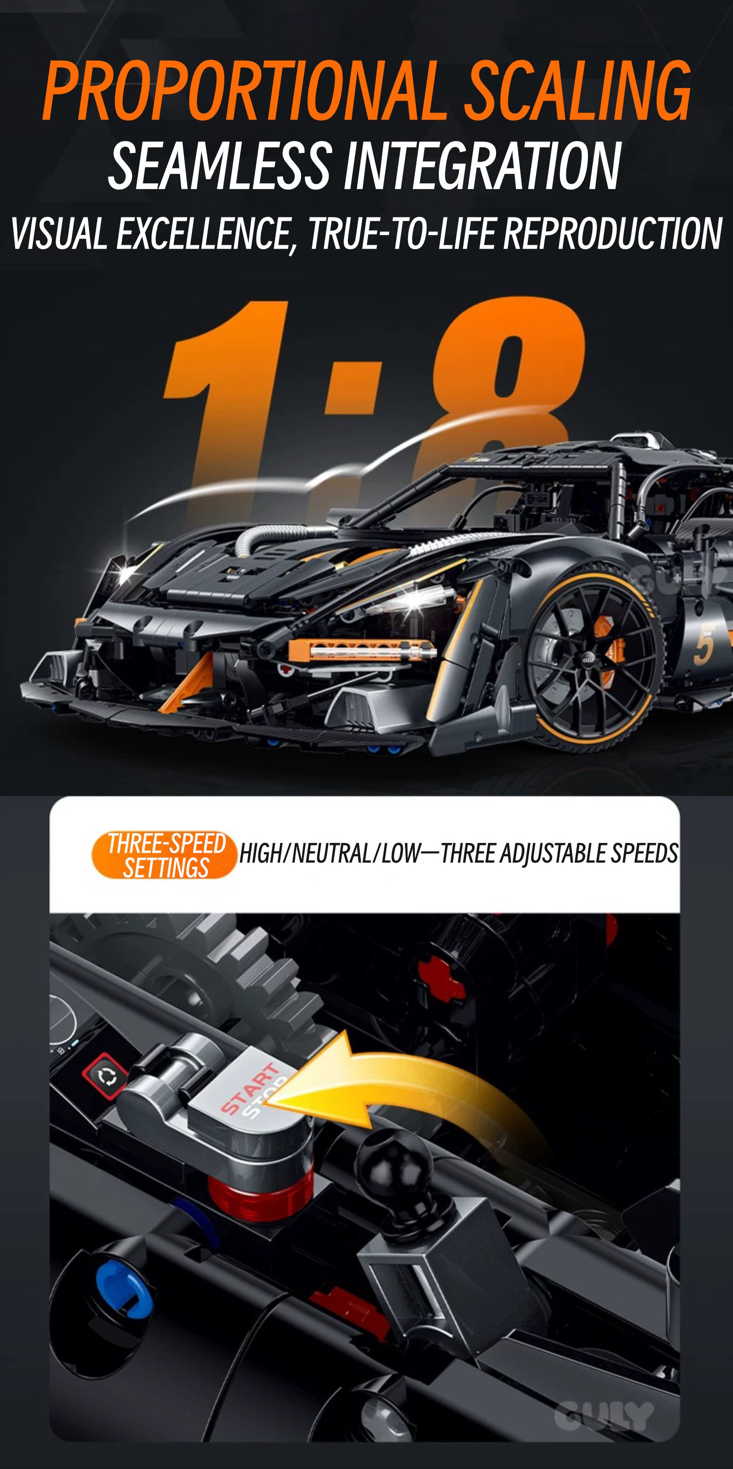 Mclaren sena-1:8 scale