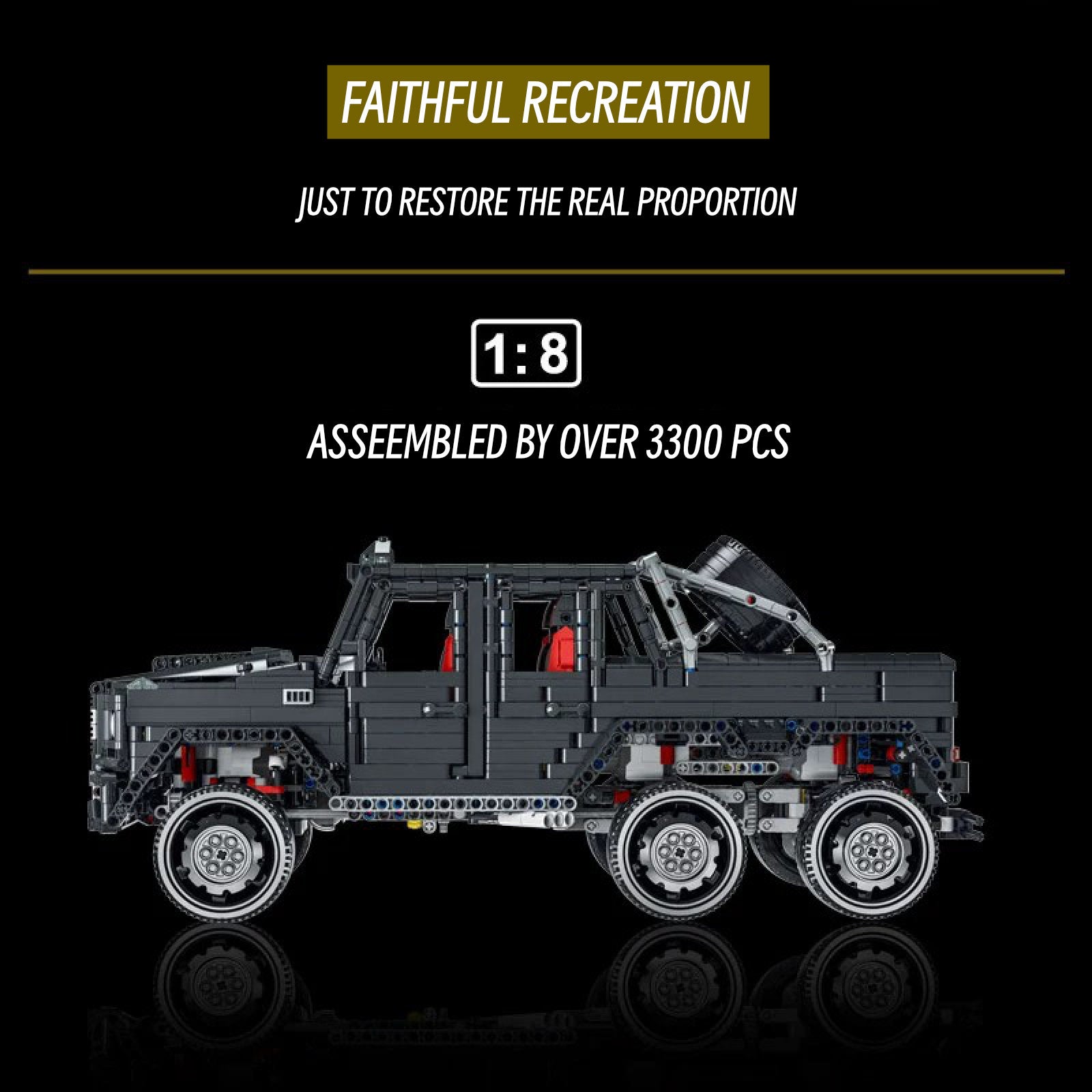 Benz AMG G63 6*6-1：8 scale