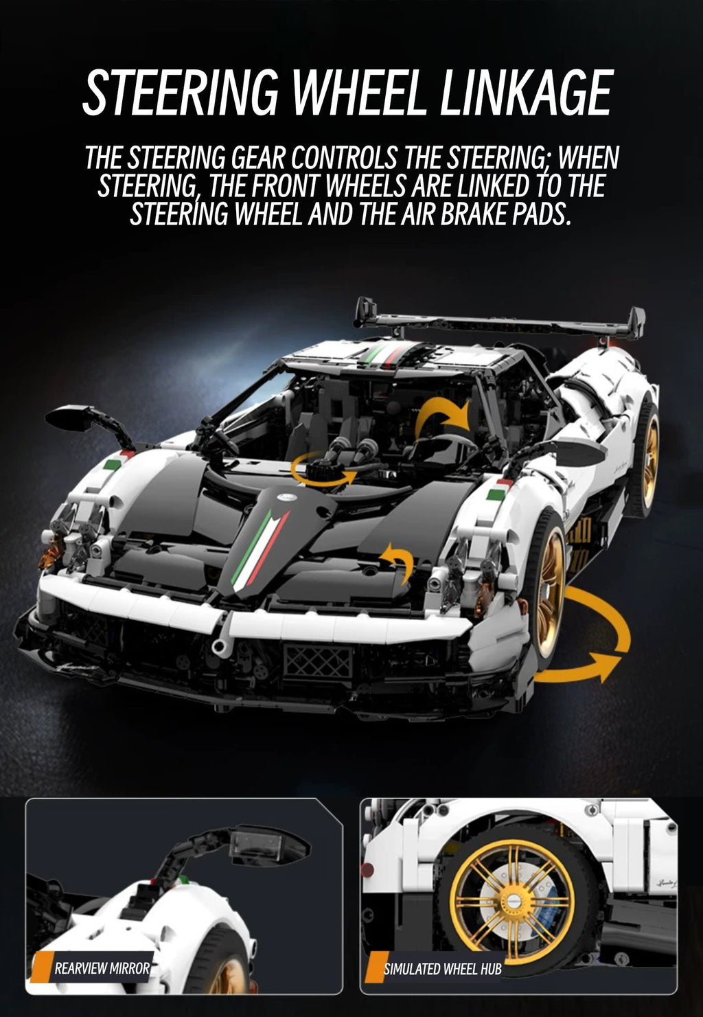 Pagani huayra-1:8 scale