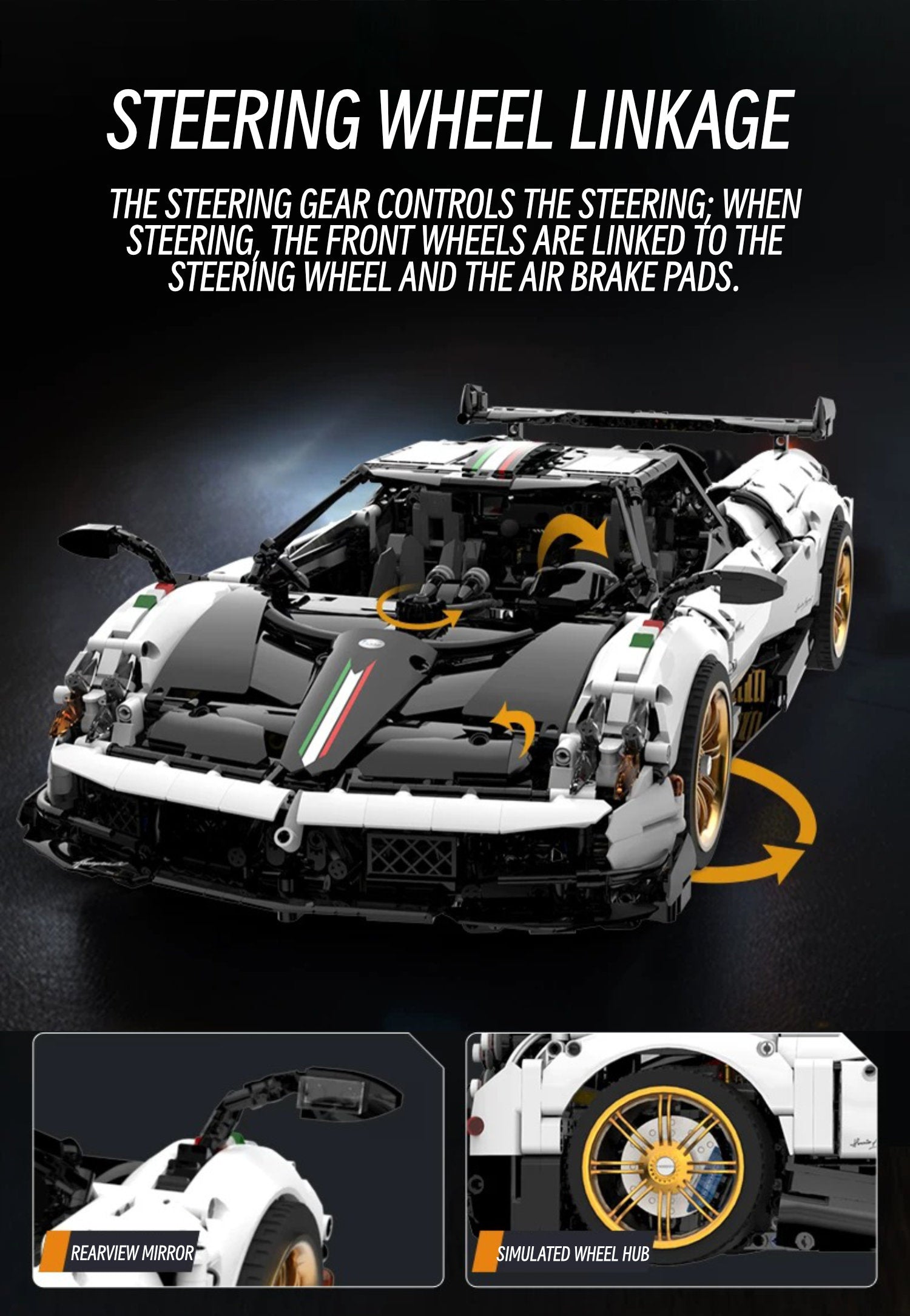 Pagani huayra-1:8 scale