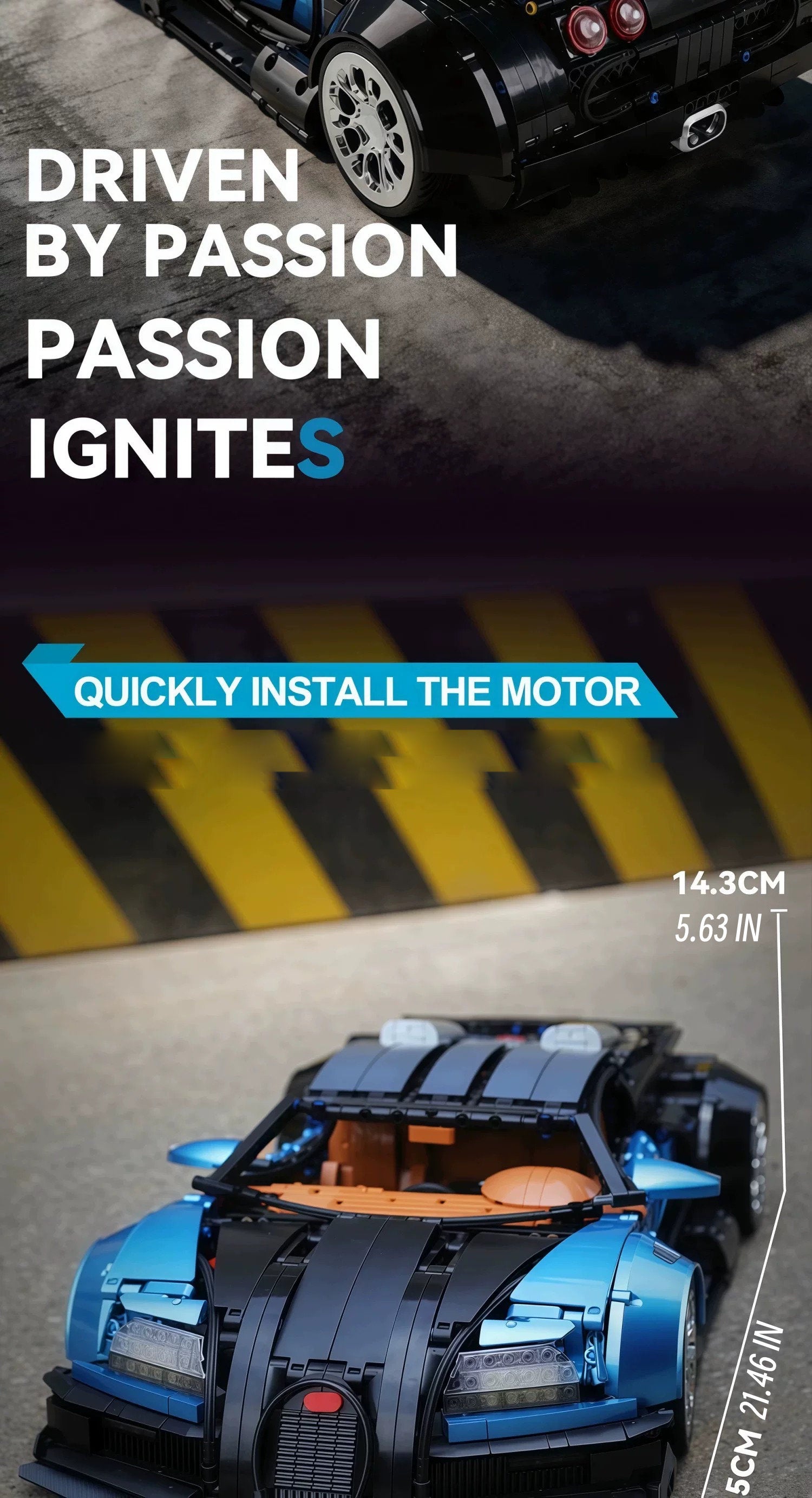 Bugatti Chiron- K BOX -1:8 scale