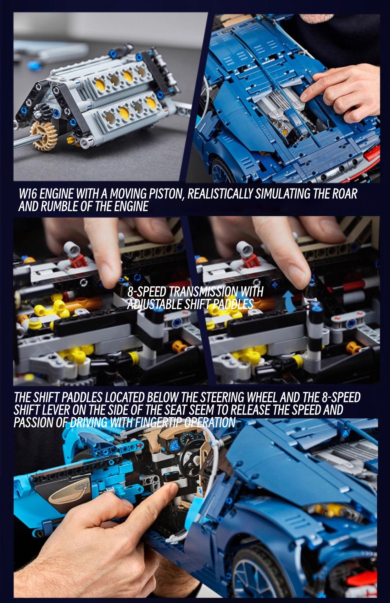 Bugatti chiron-1:8 scale