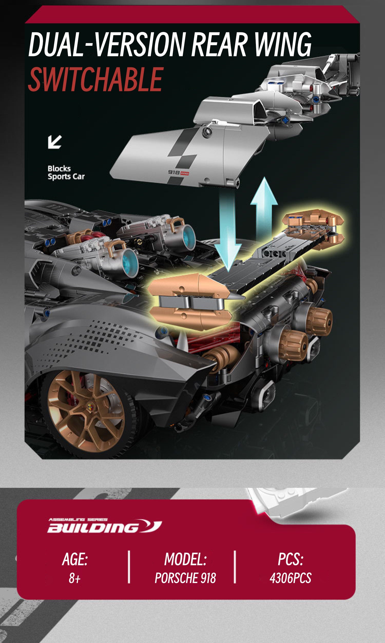 Porsche 918-1:8 scale