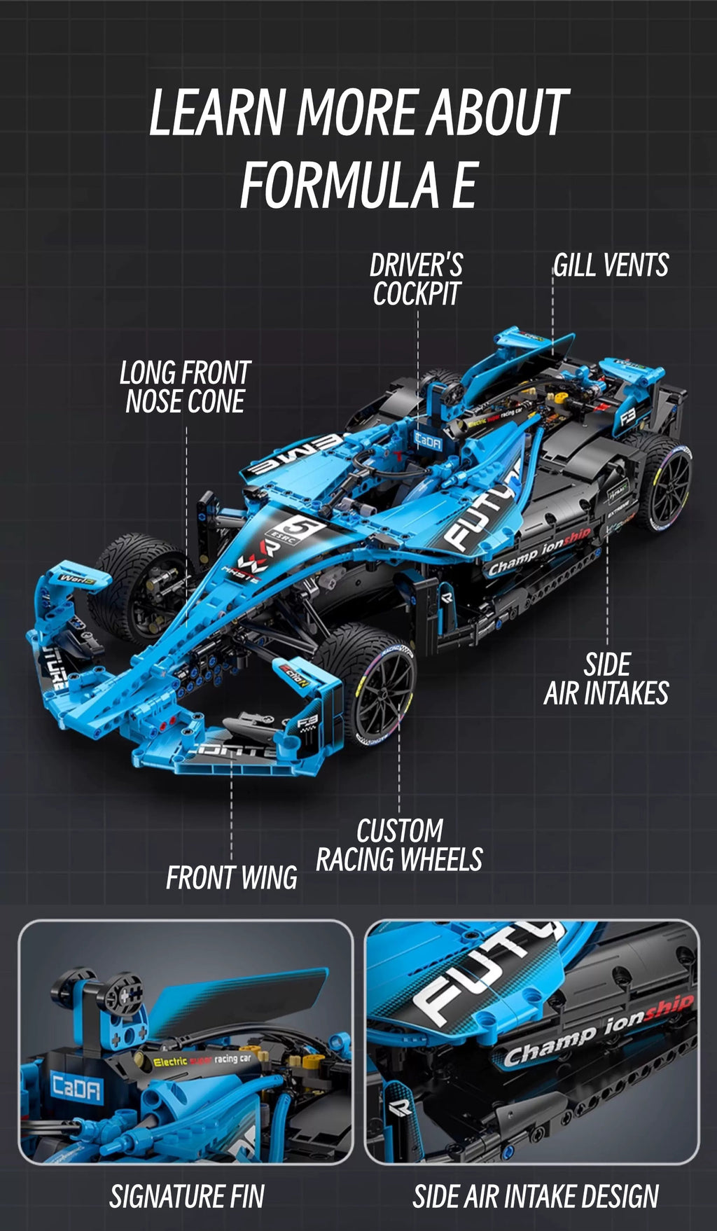 F1-Formula E-1:8 scale