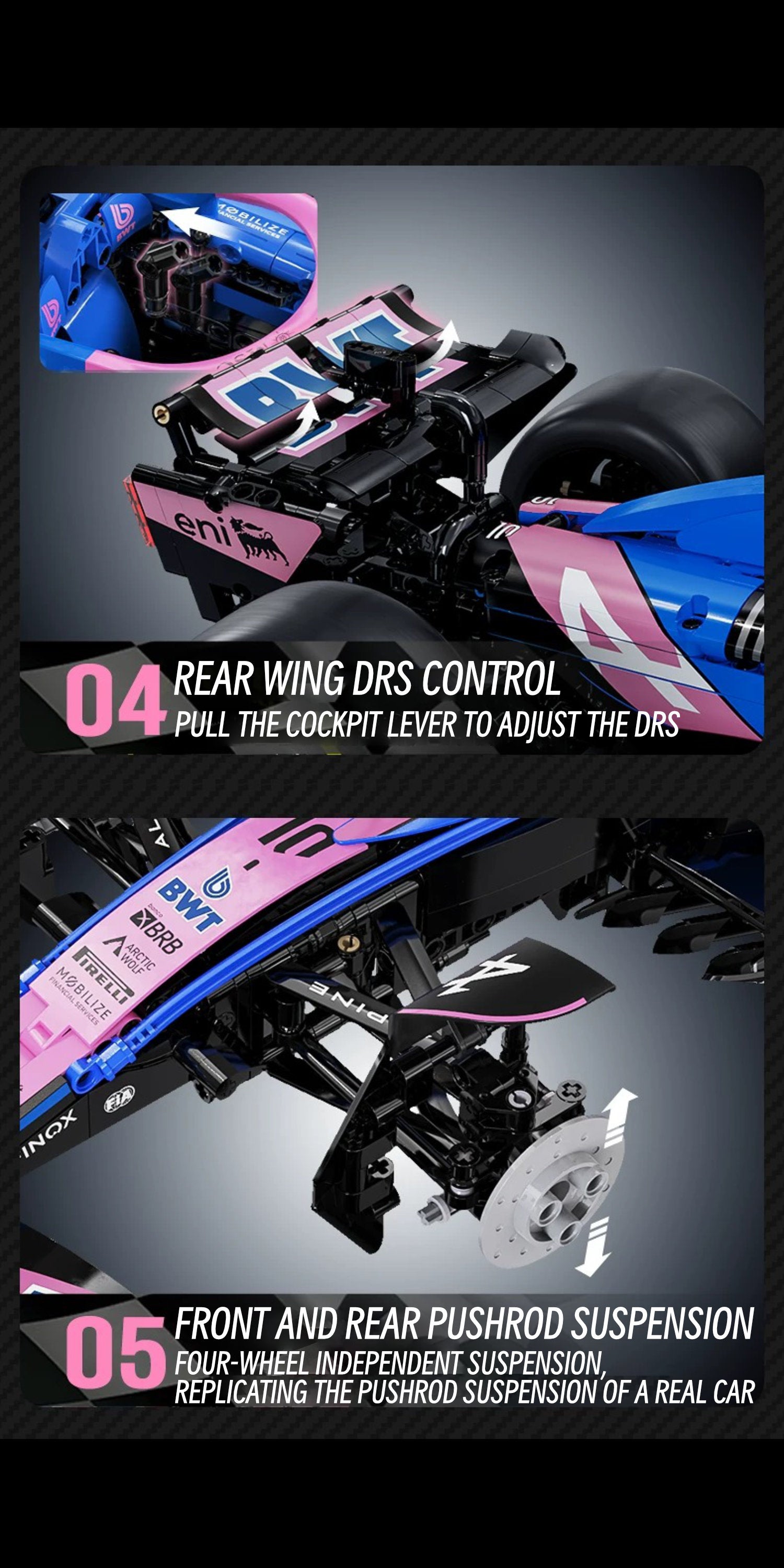 F1 BWT Alpine-1：8 scale