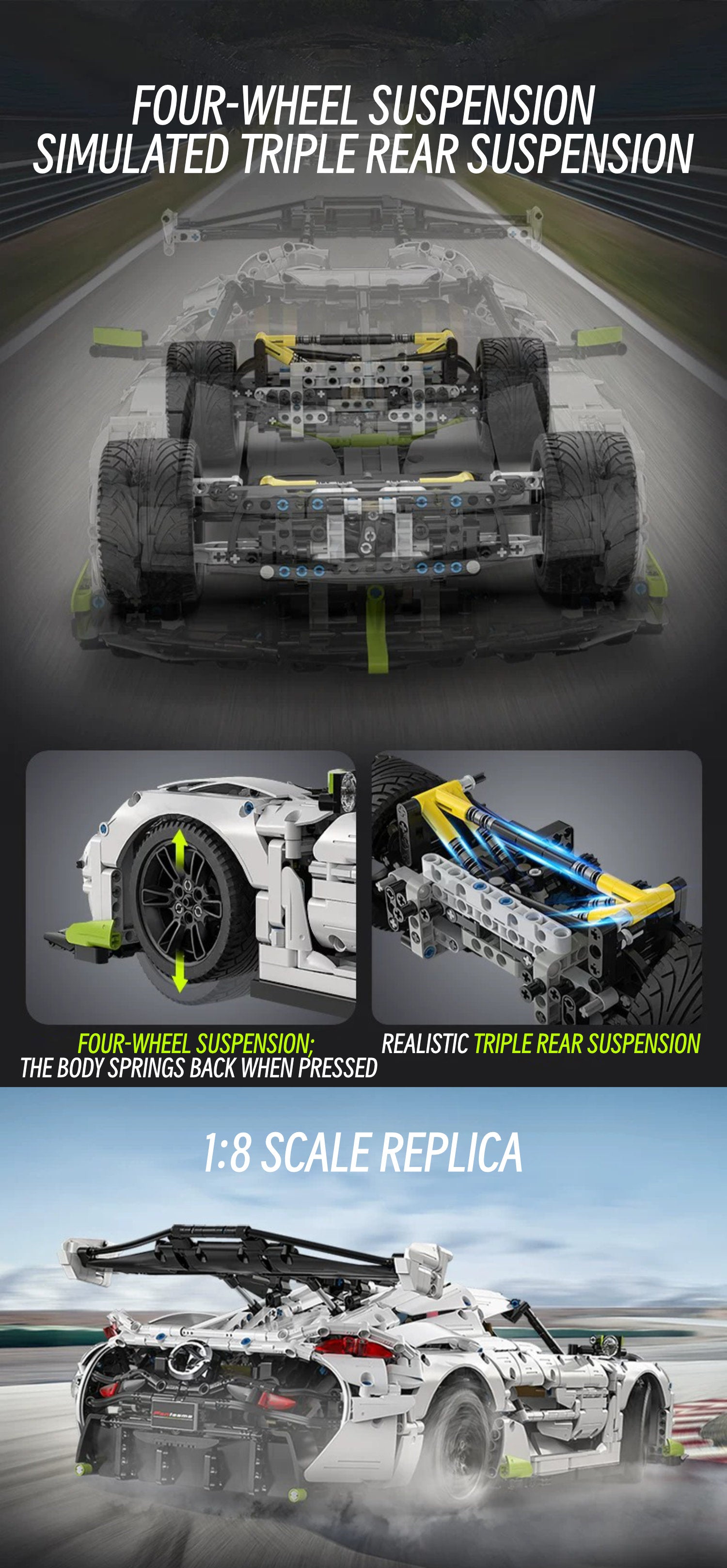 Koenigsegg Jesko-1: 8 scale