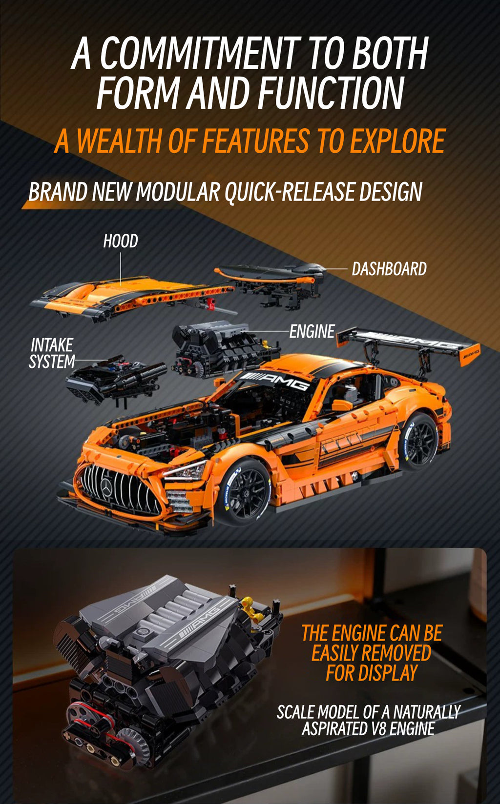 Mercedes benz amg GT3-1：8 scale