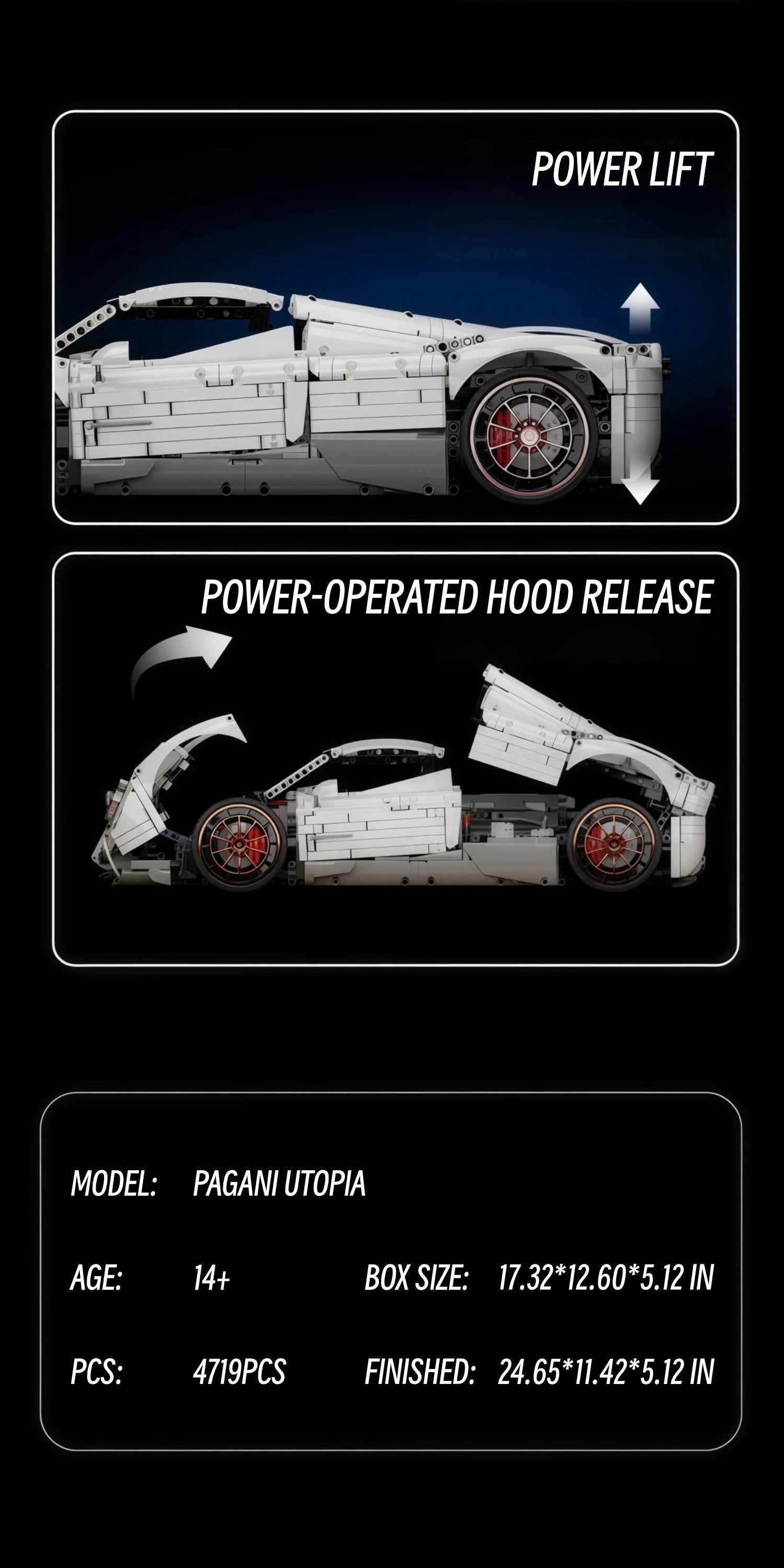 Pagani utopia-K box-1:8 scale