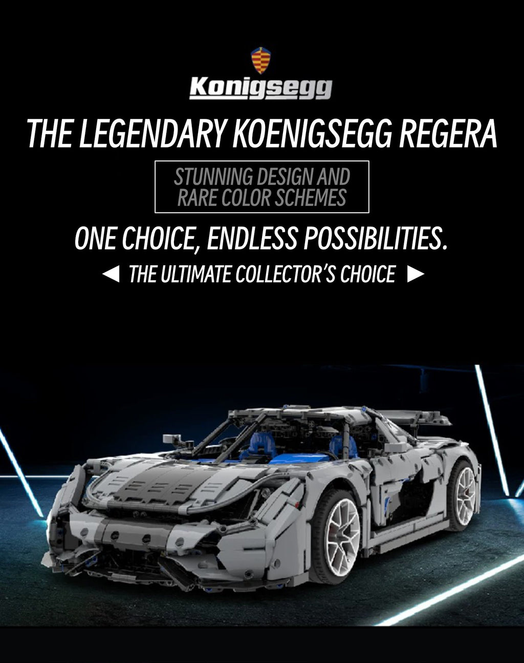 Koenigsegg Regera-1：8 scale