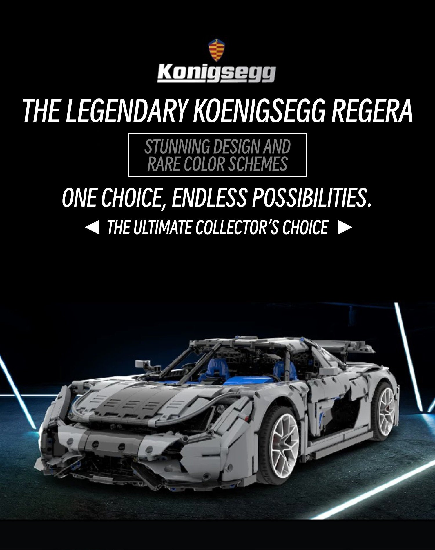 Koenigsegg Regera-1：8 scale
