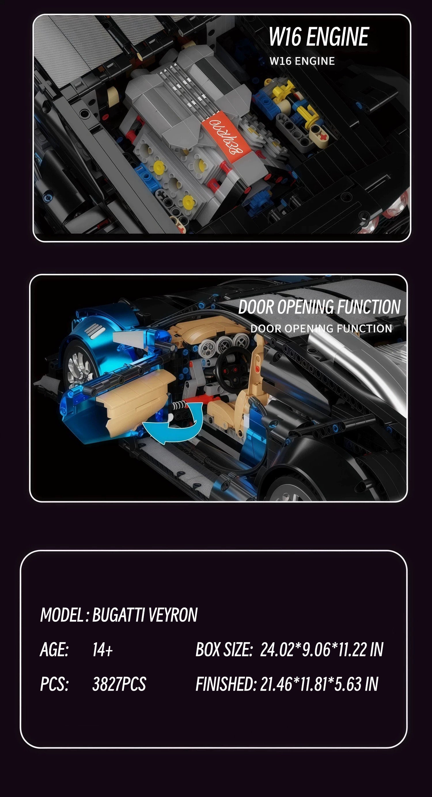 Bugatti Chiron- K BOX -1:8 scale