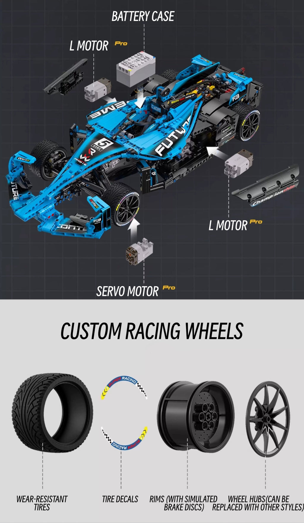 F1-Formula E-1:8 scale