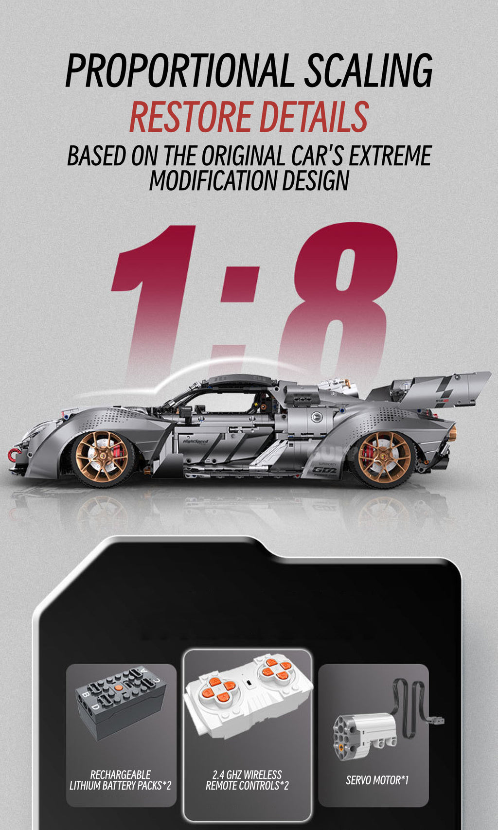 Porsche 918-1:8 scale