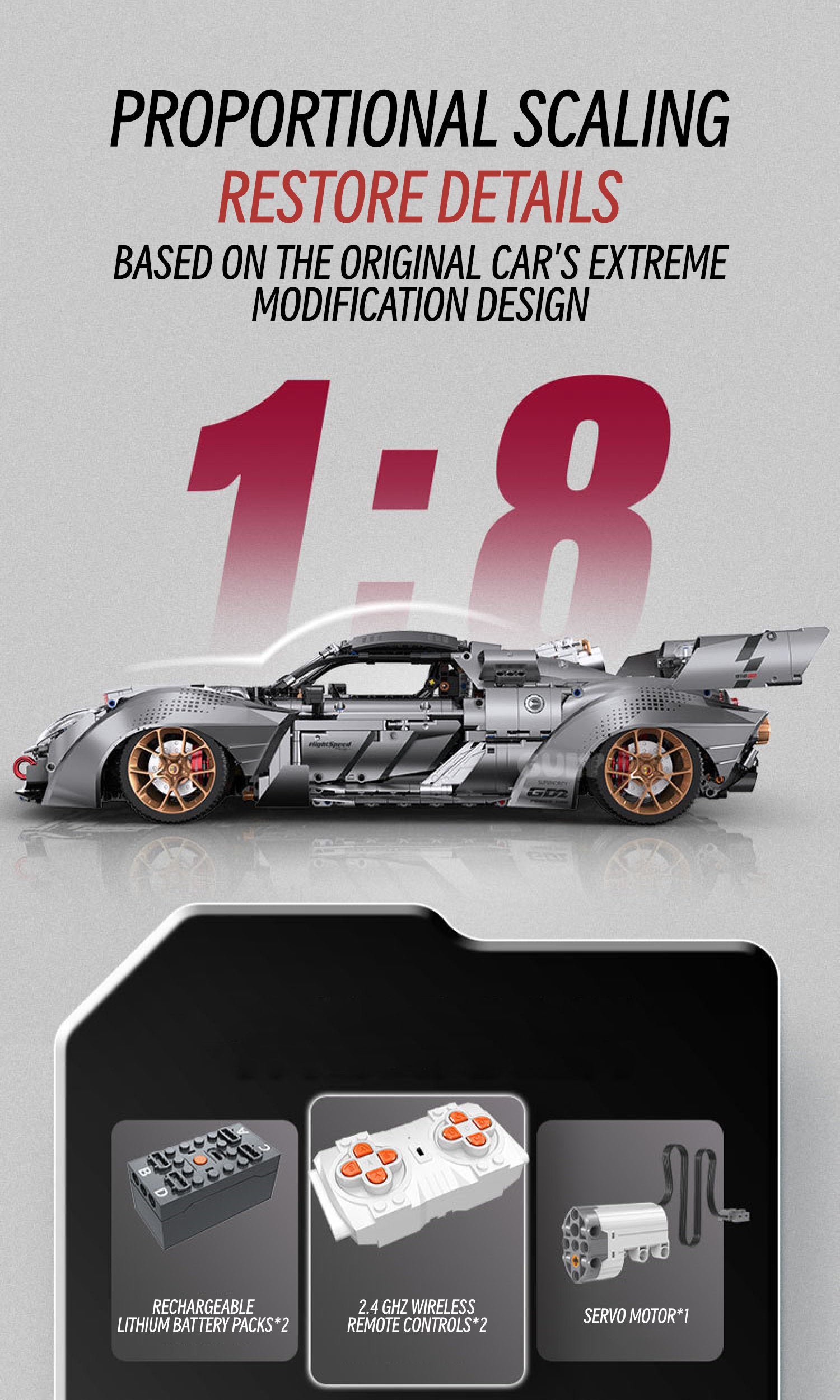 Porsche 918-1:8 scale