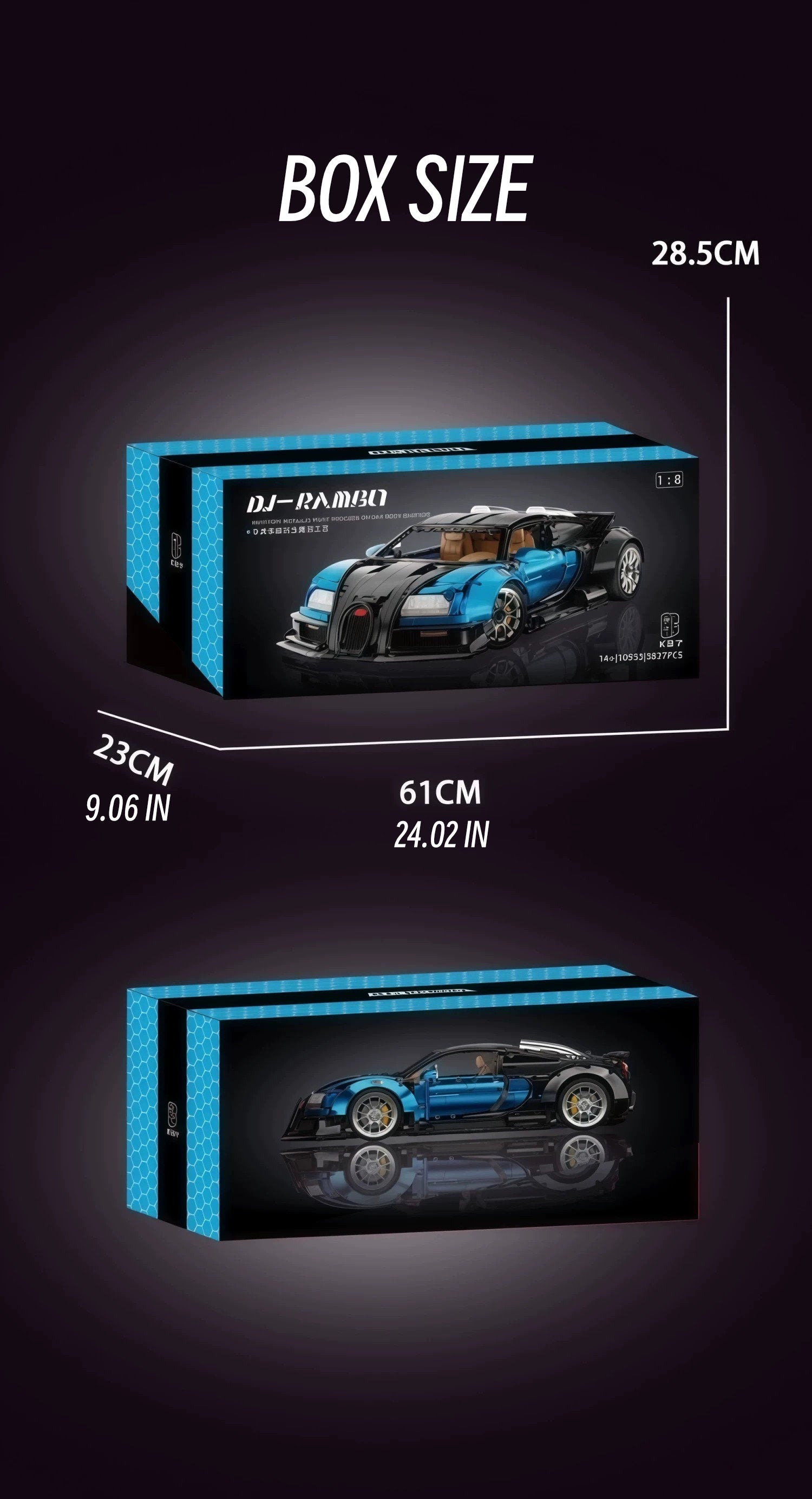 Bugatti Chiron- K BOX -1:8 scale