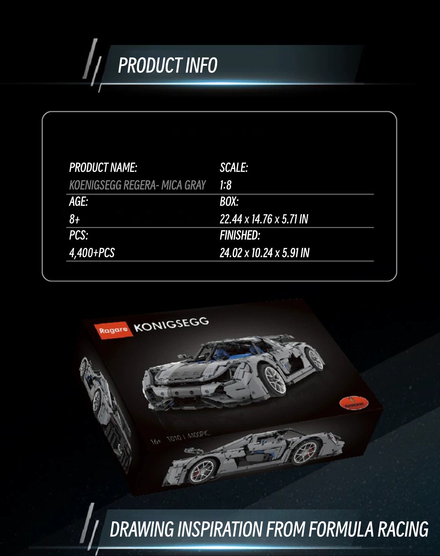 Koenigsegg Regera-1：8 scale