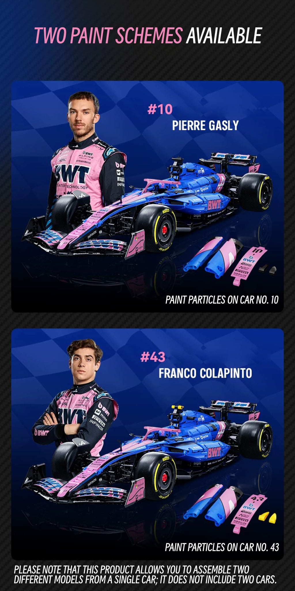 F1 BWT Alpine-1：8 scale