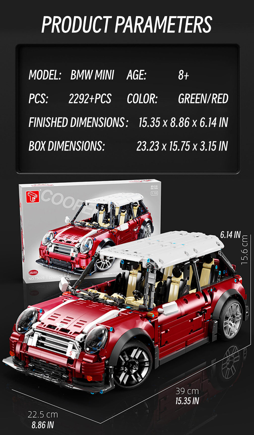 BMW mini-1:10 scale