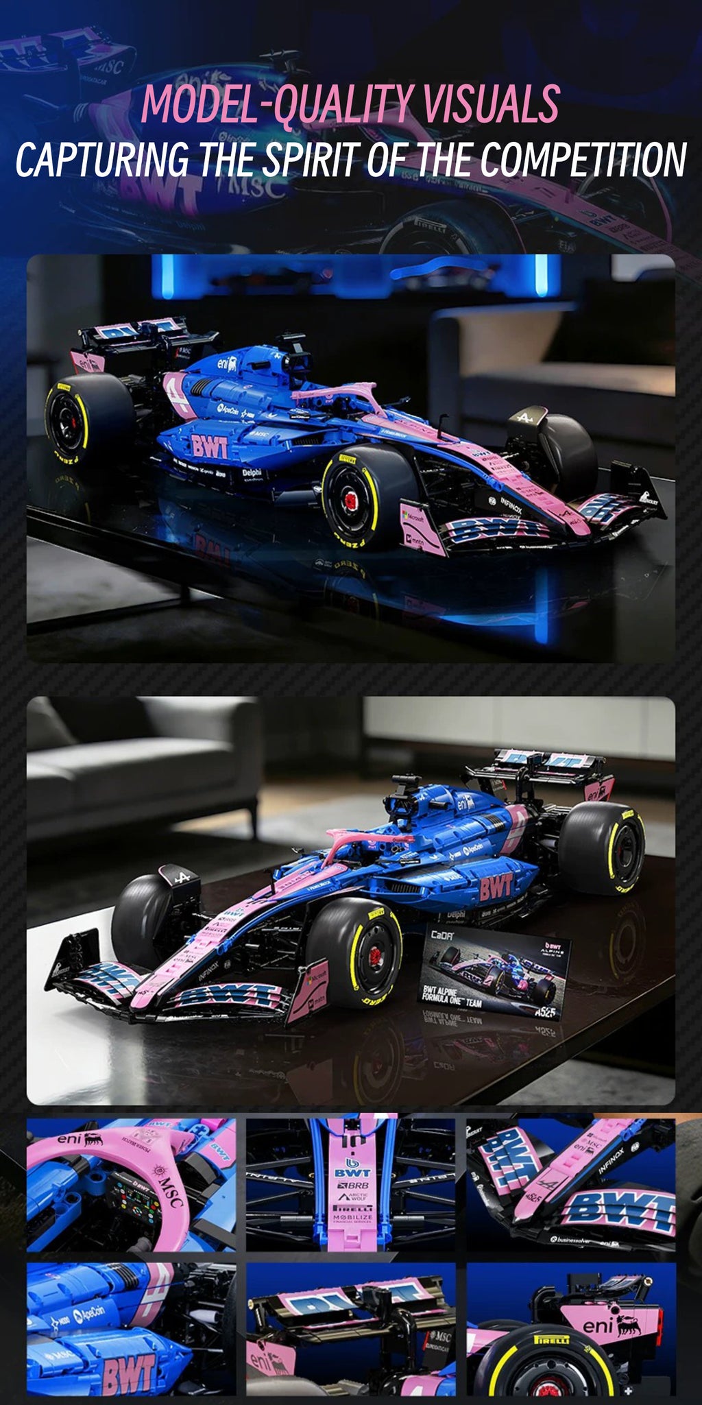 F1 BWT Alpine-1：8 scale