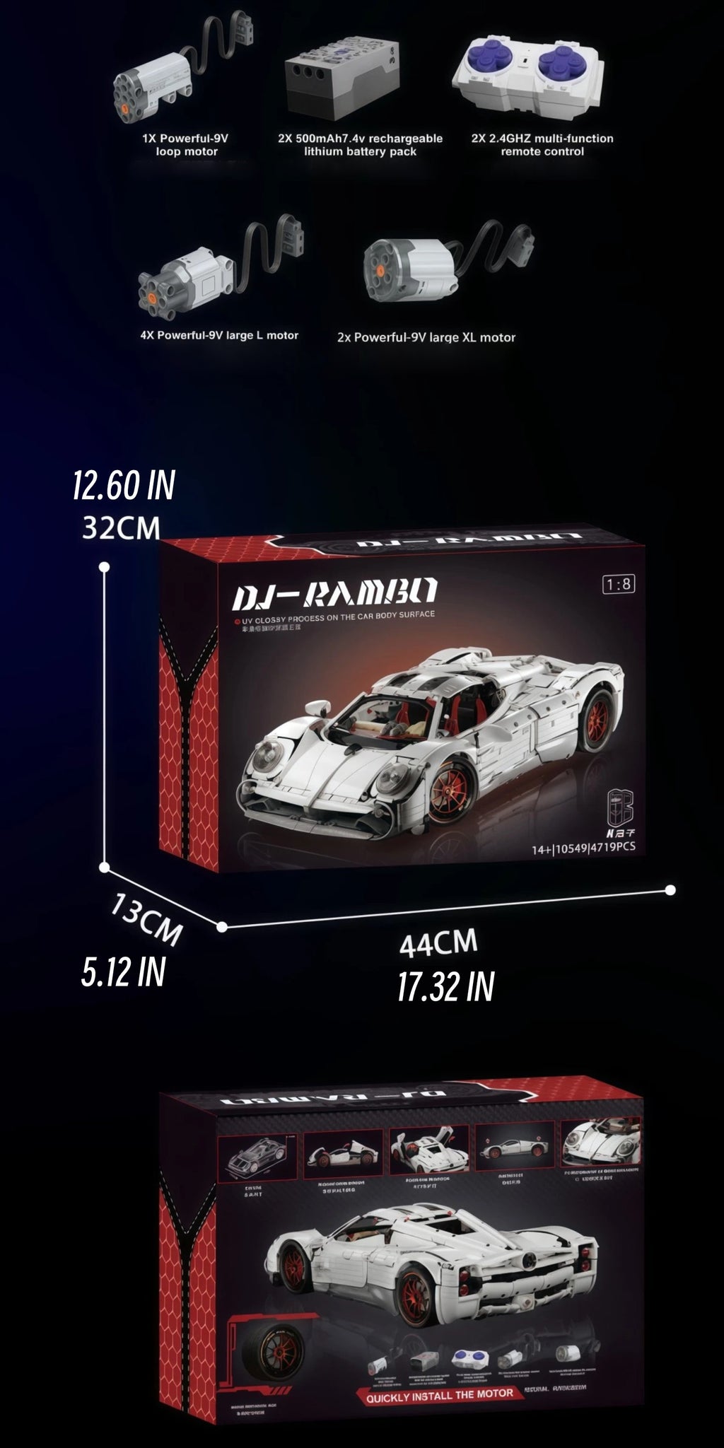 Pagani utopia-K box-1:8 scale