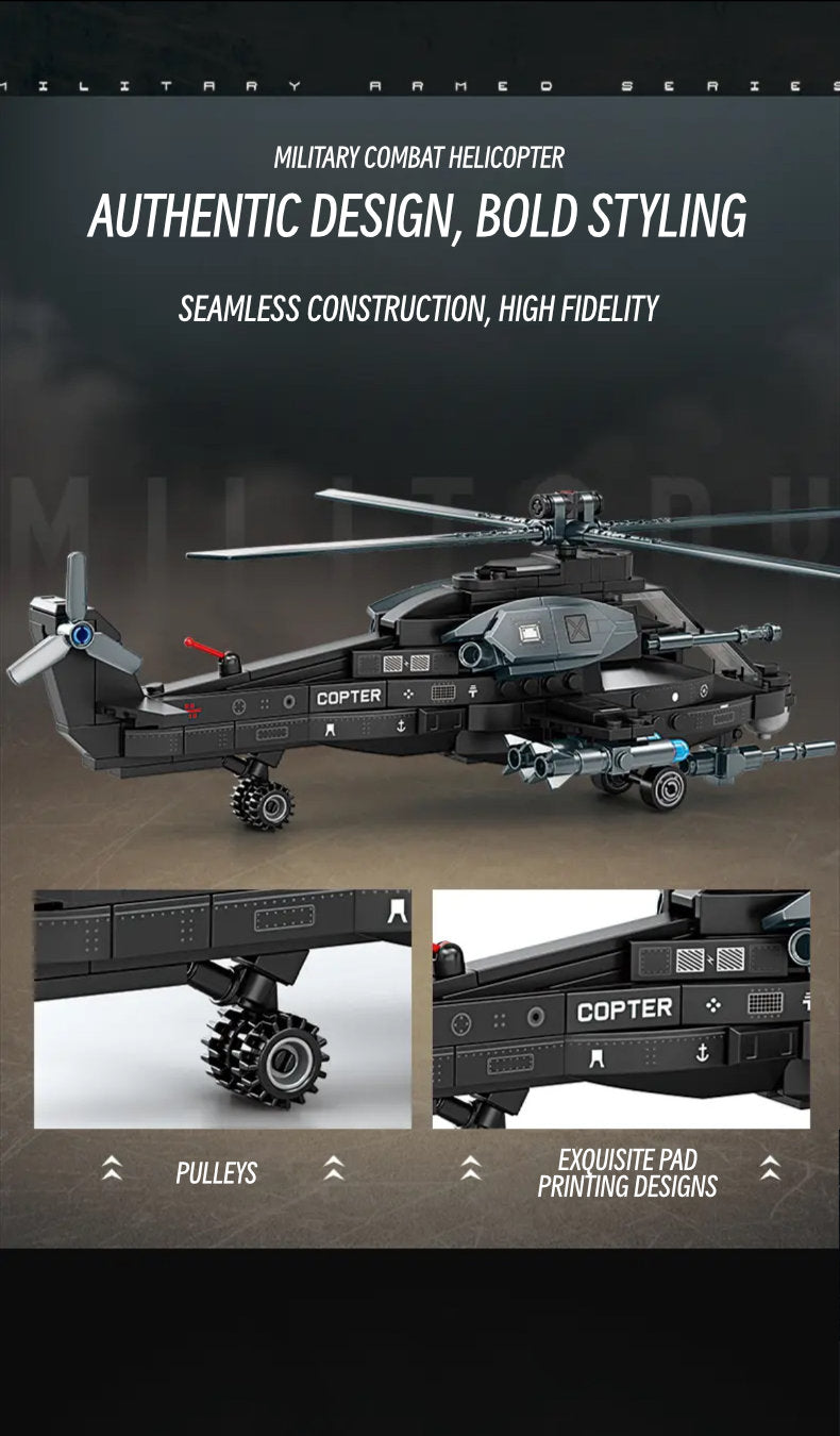Military combat helicopter