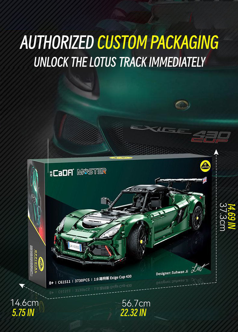 Lotus exige cup 430-1:8 scale