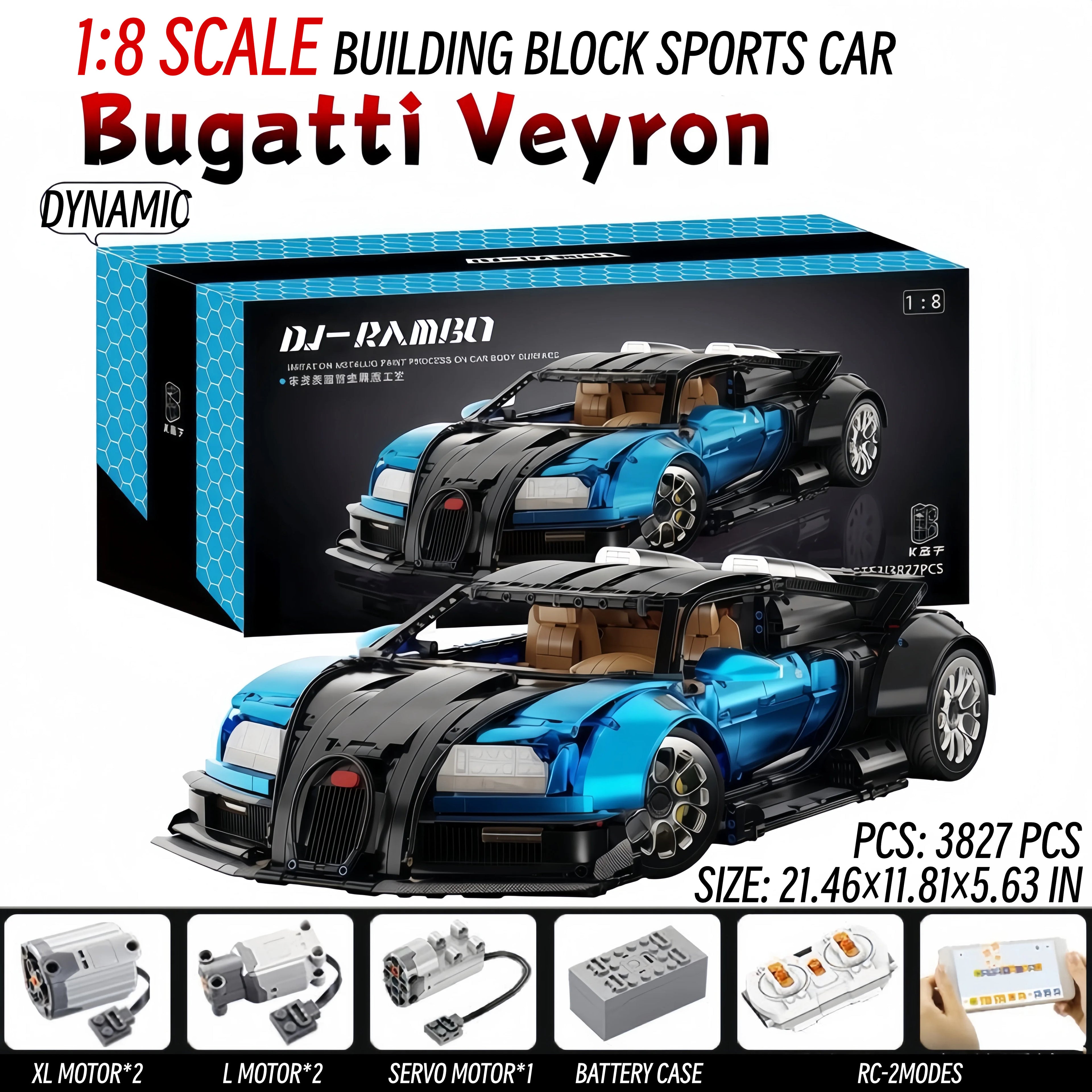 Bugatti Chiron- K BOX -1:8 scale
