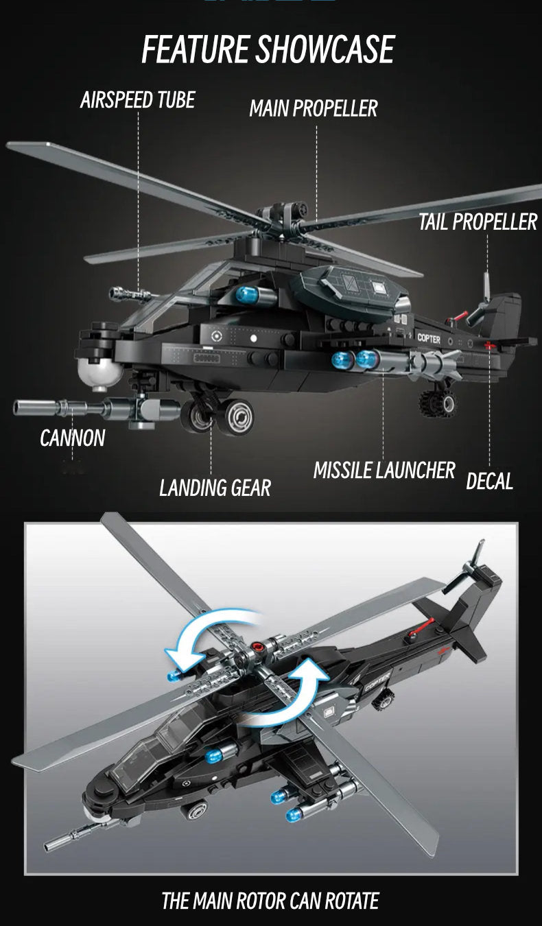 Military combat helicopter